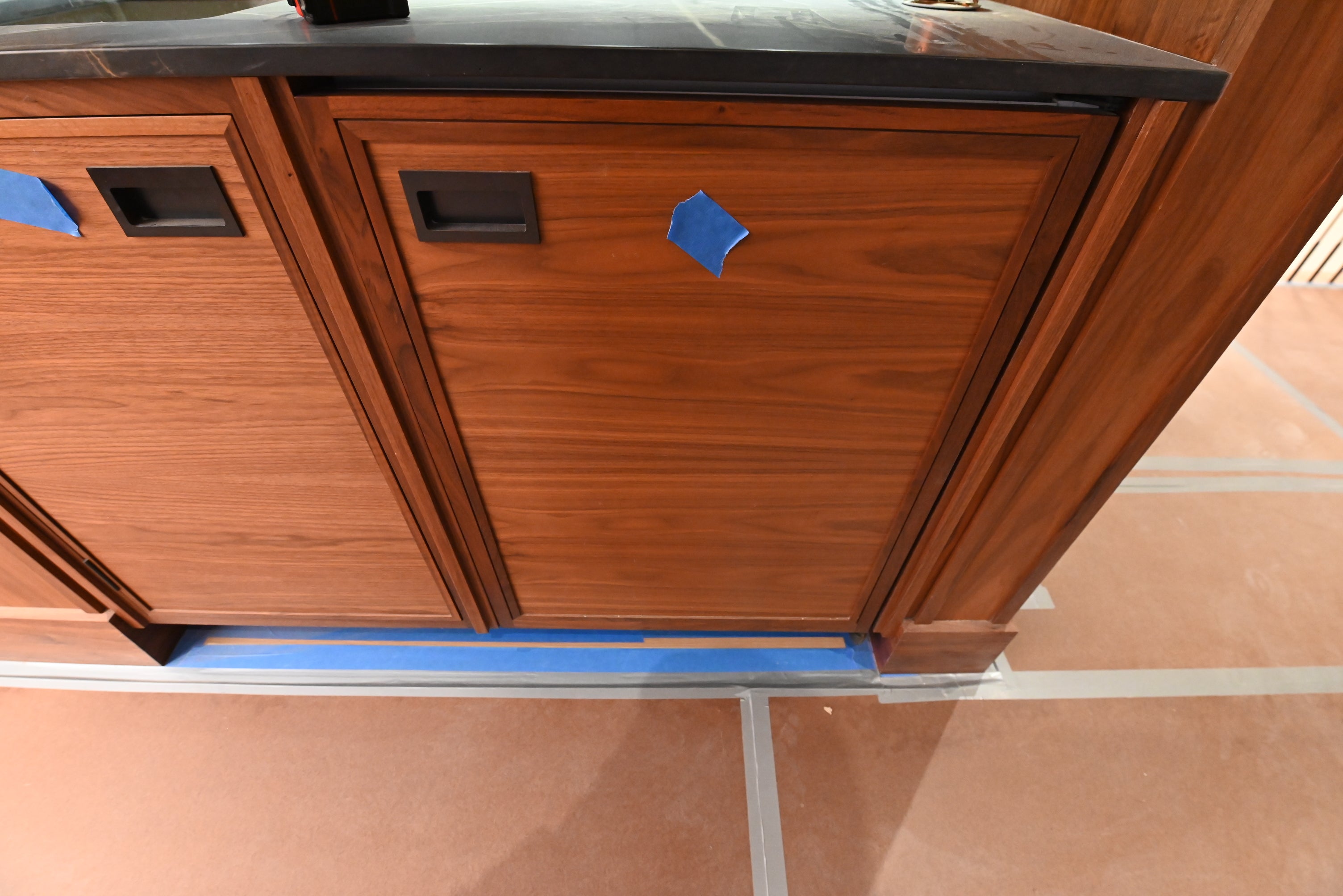 “The Marquee” Luxury Transitional Wet Wine Bar with Sub-Zero Undercounter Refrigerator