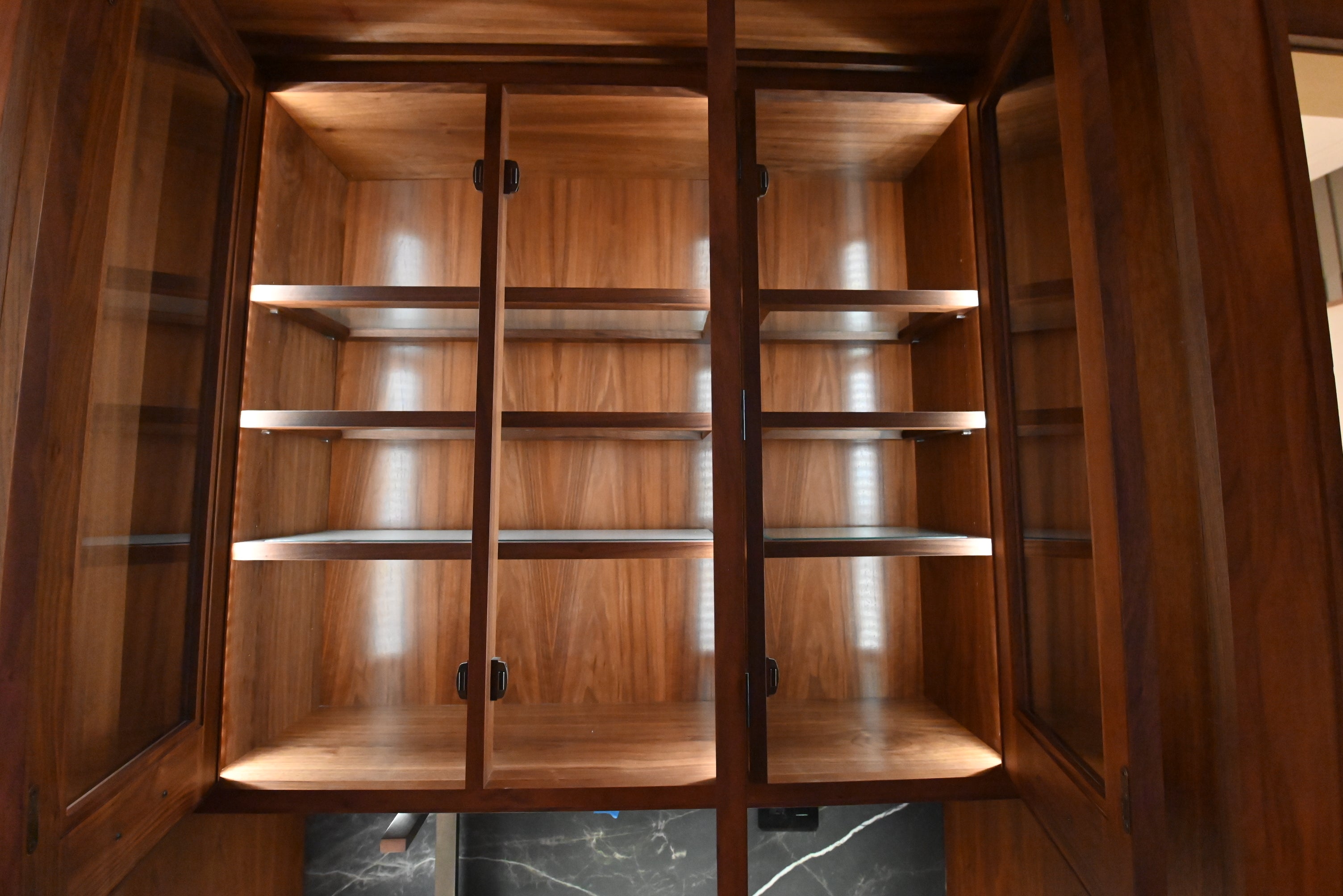 “The Marquee” Luxury Transitional Wet Wine Bar with Sub-Zero Undercounter Refrigerator