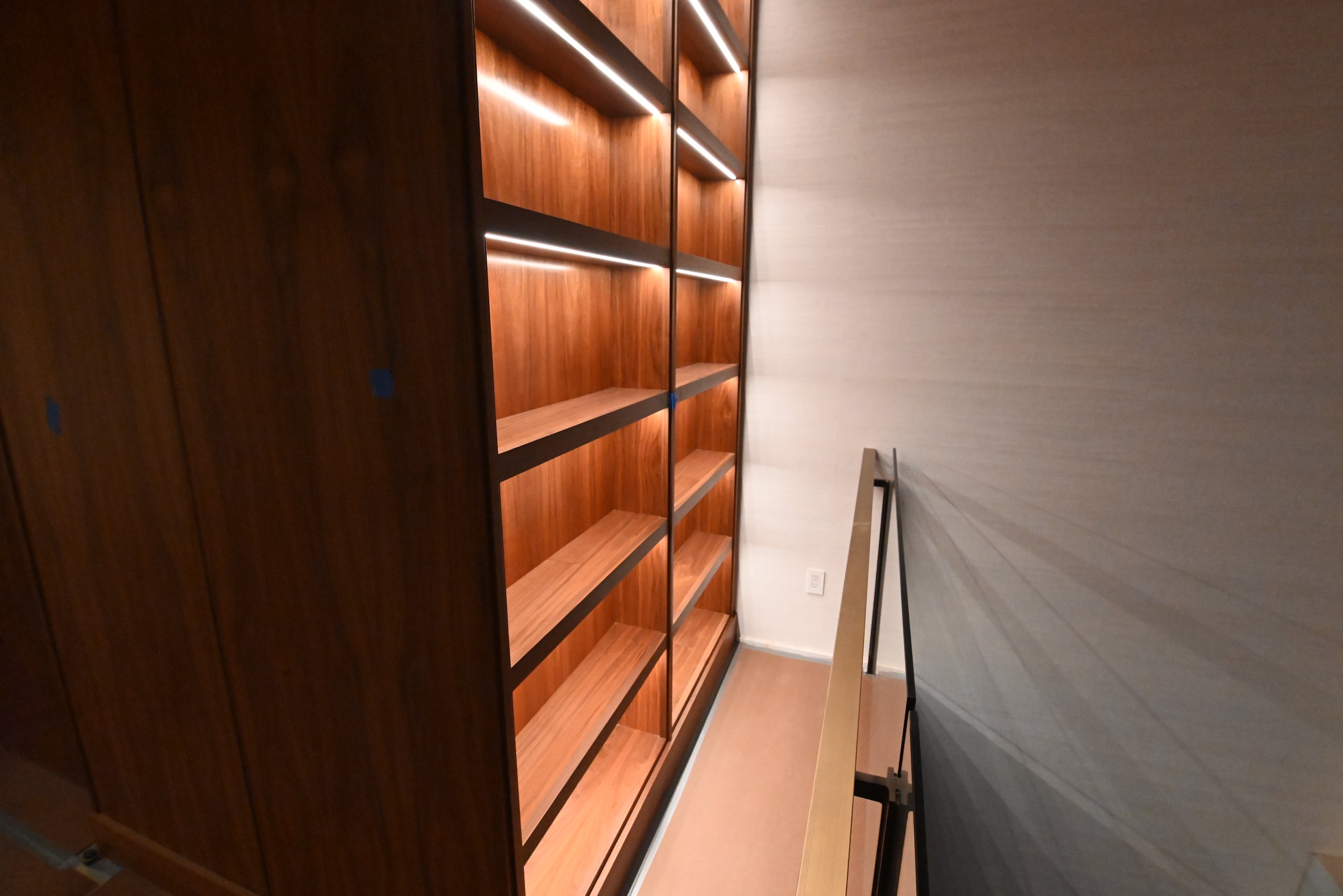 “The Marquee” Luxury Transitional Wet Wine Bar with Sub-Zero Undercounter Refrigerator