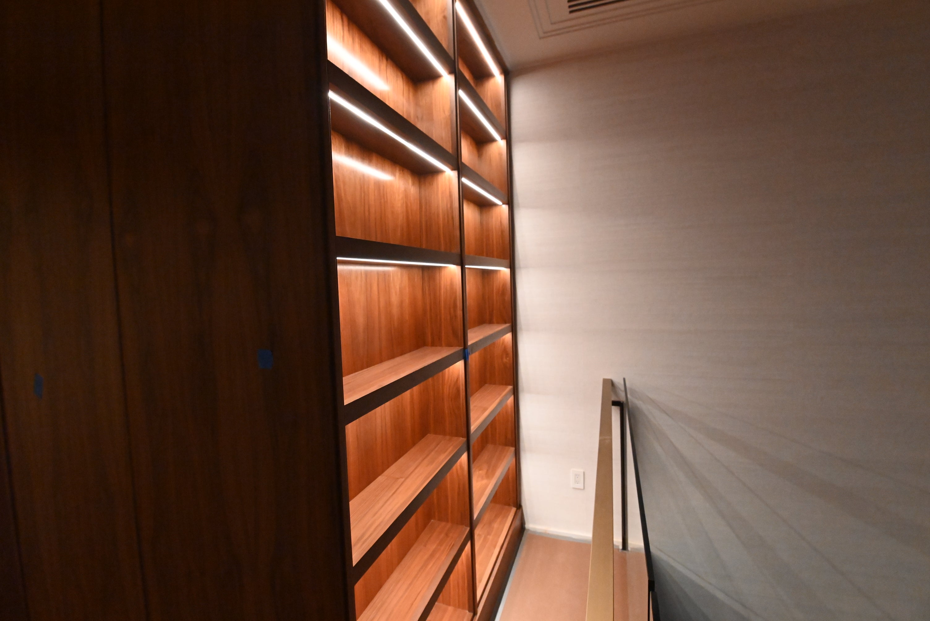 “The Marquee” Luxury Transitional Wet Wine Bar with Sub-Zero Undercounter Refrigerator