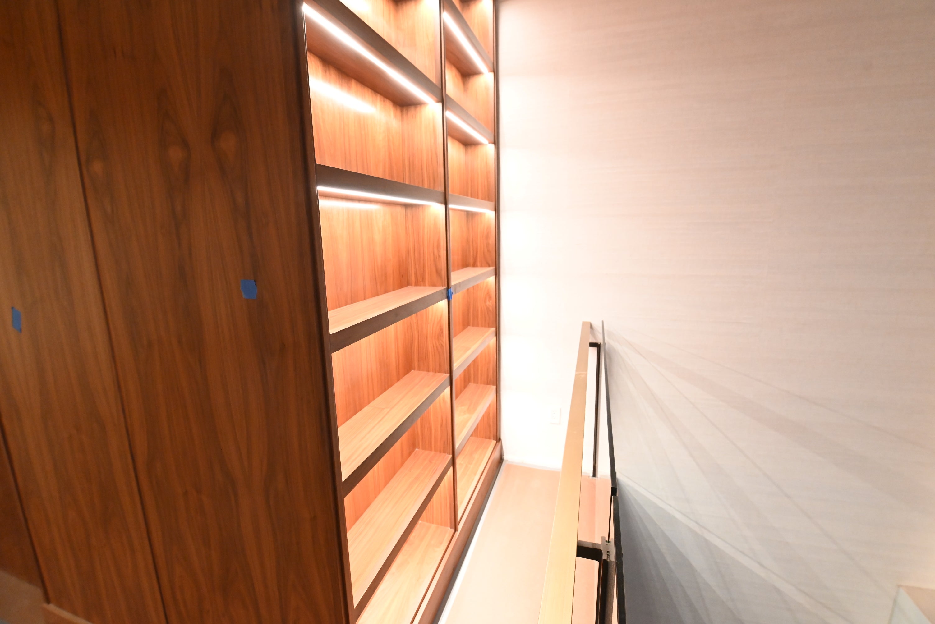 “The Marquee” Luxury Transitional Wet Wine Bar with Sub-Zero Undercounter Refrigerator