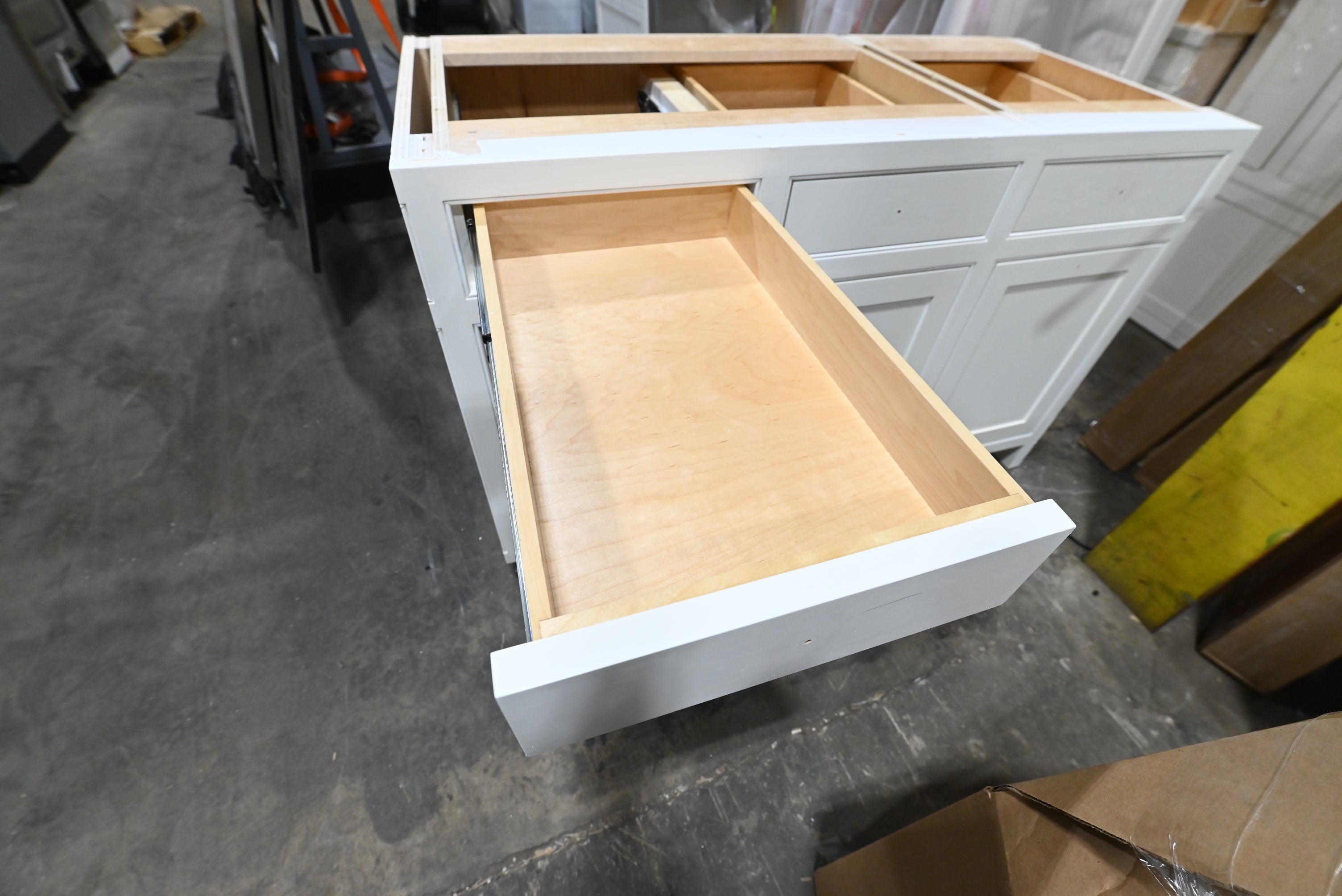 Custom Traditional White Partial Kitchen Cabinets