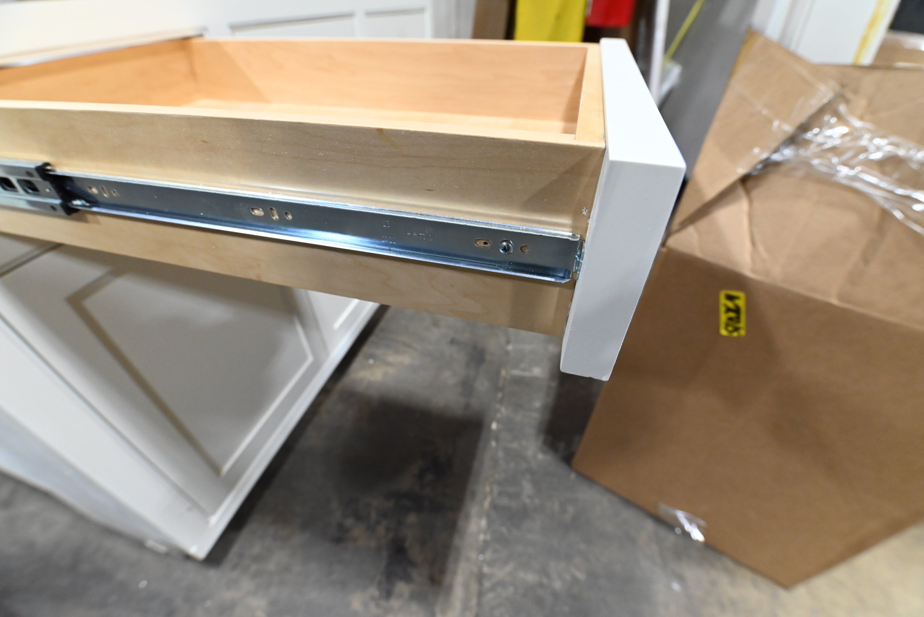 Custom Traditional White Partial Kitchen Cabinets