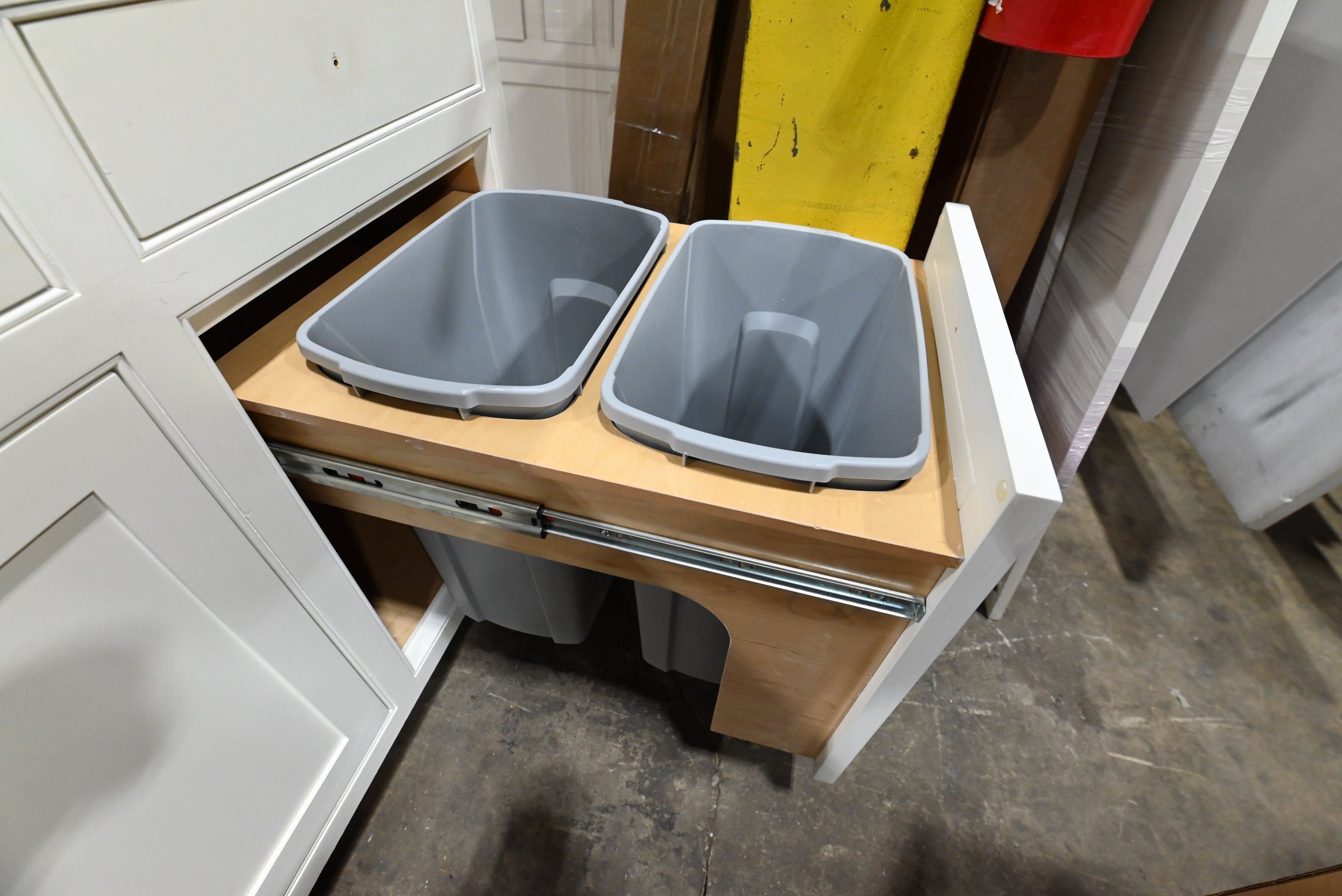 Custom Traditional White Partial Kitchen Cabinets