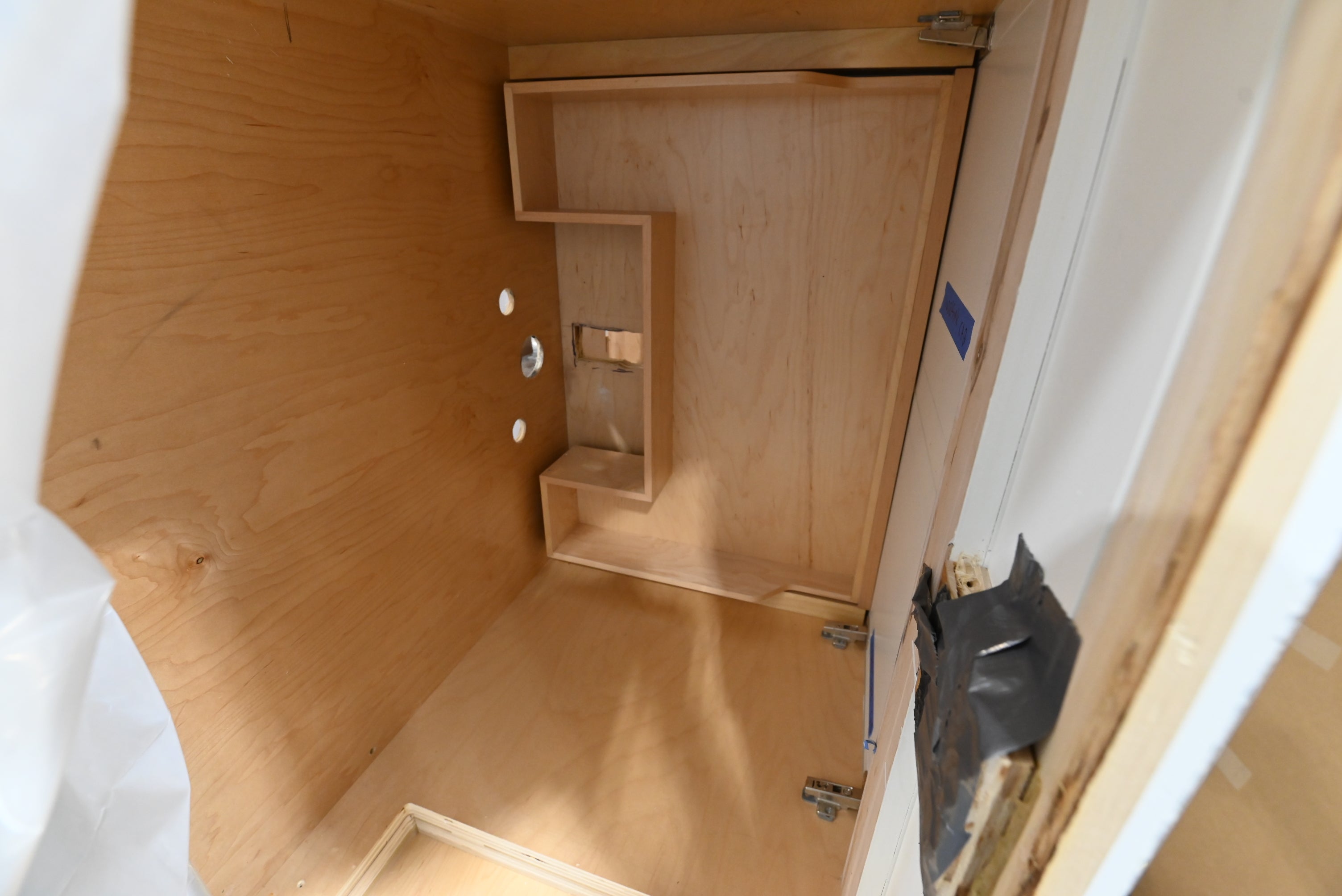 Custom Traditional White Partial Kitchen Cabinets