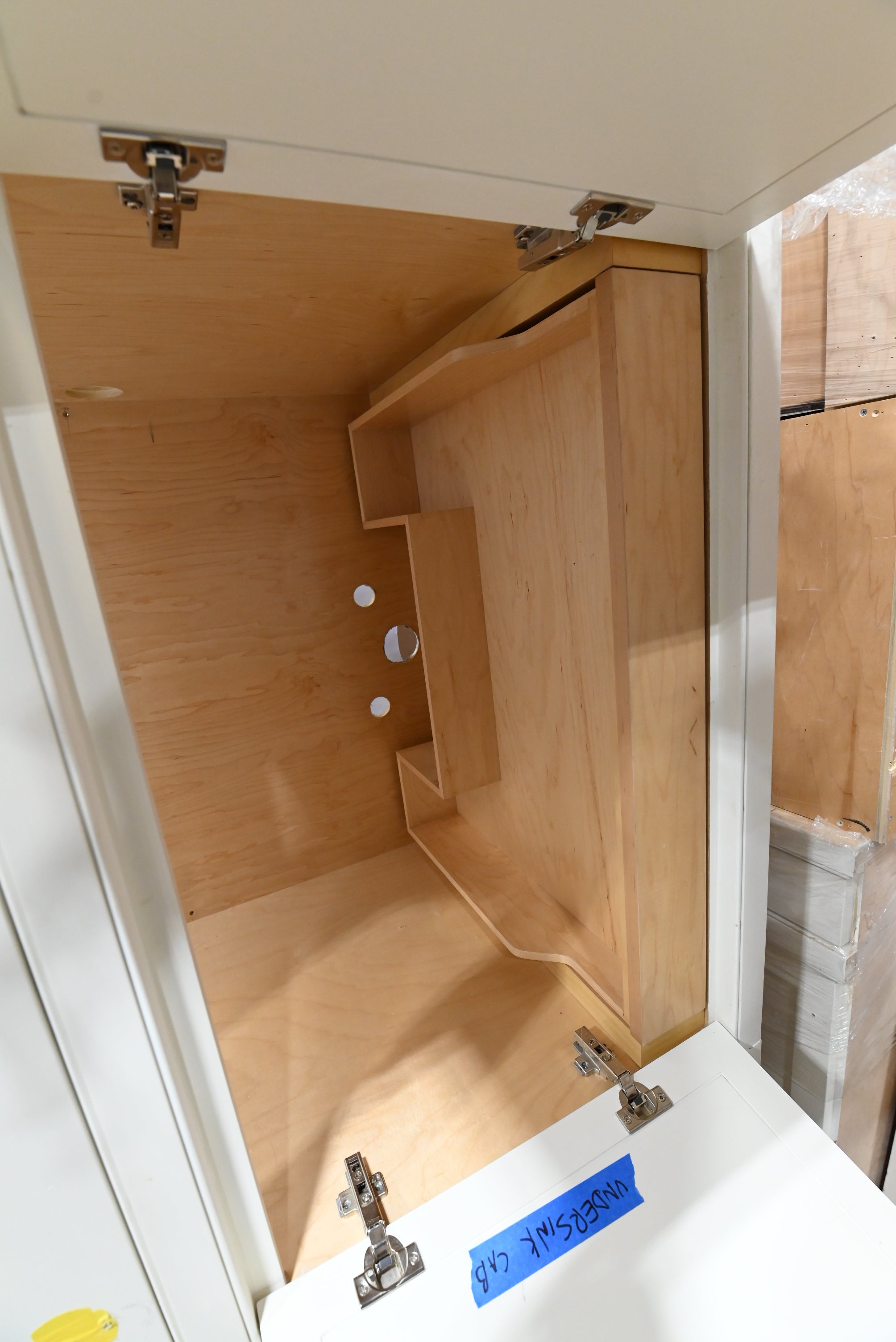 Custom Traditional White Partial Kitchen Cabinets