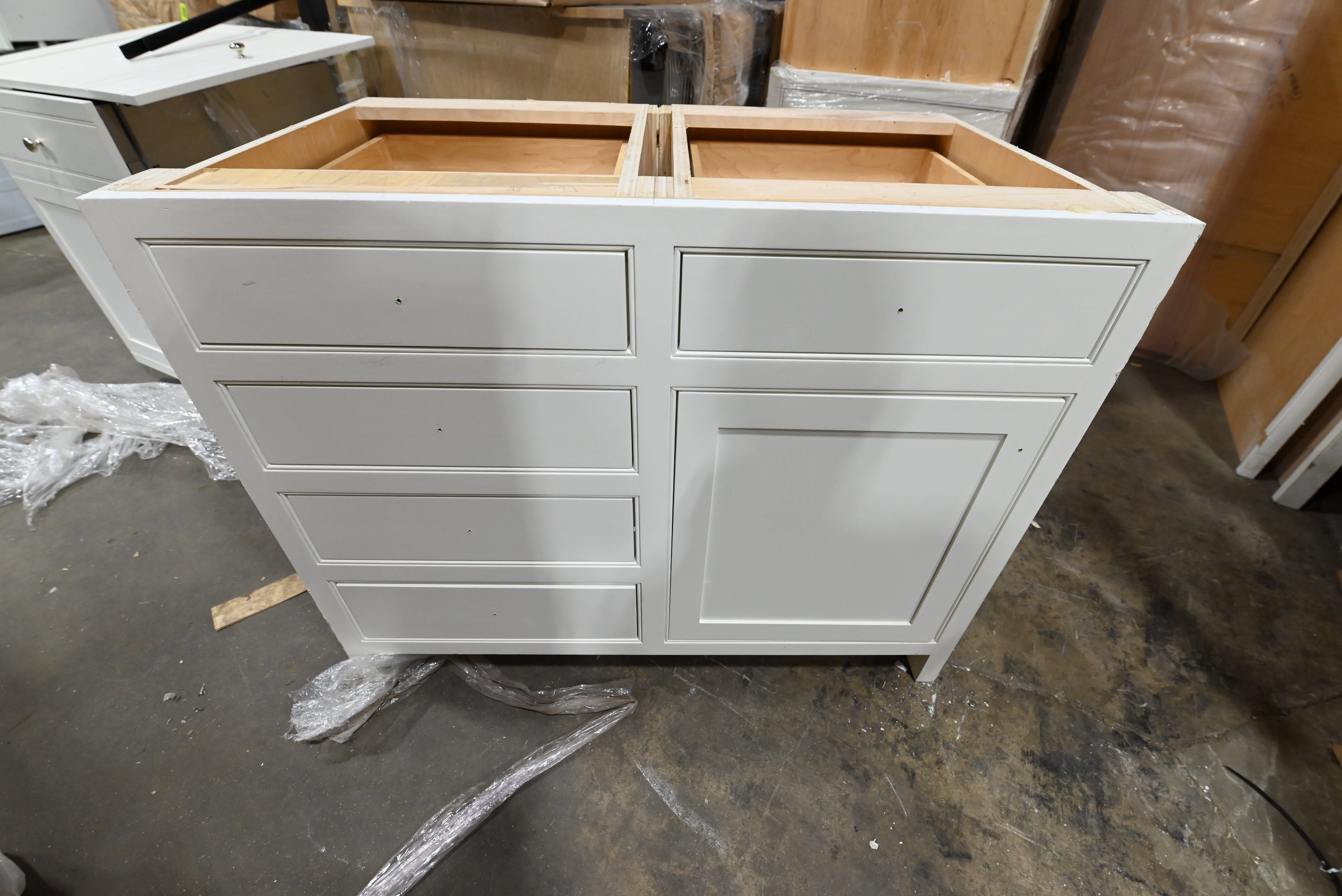 Custom Traditional White Partial Kitchen Cabinets
