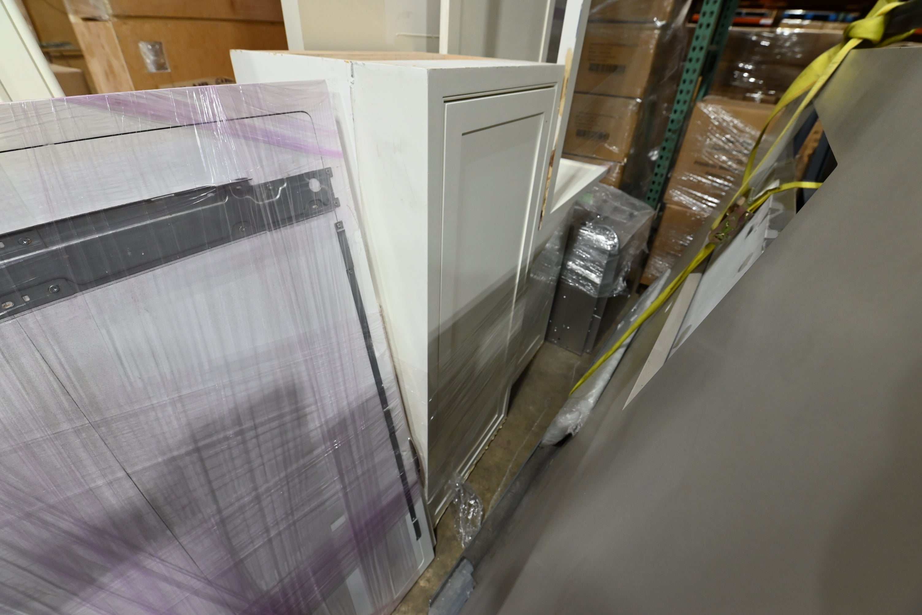 Custom Traditional White Partial Kitchen Cabinets