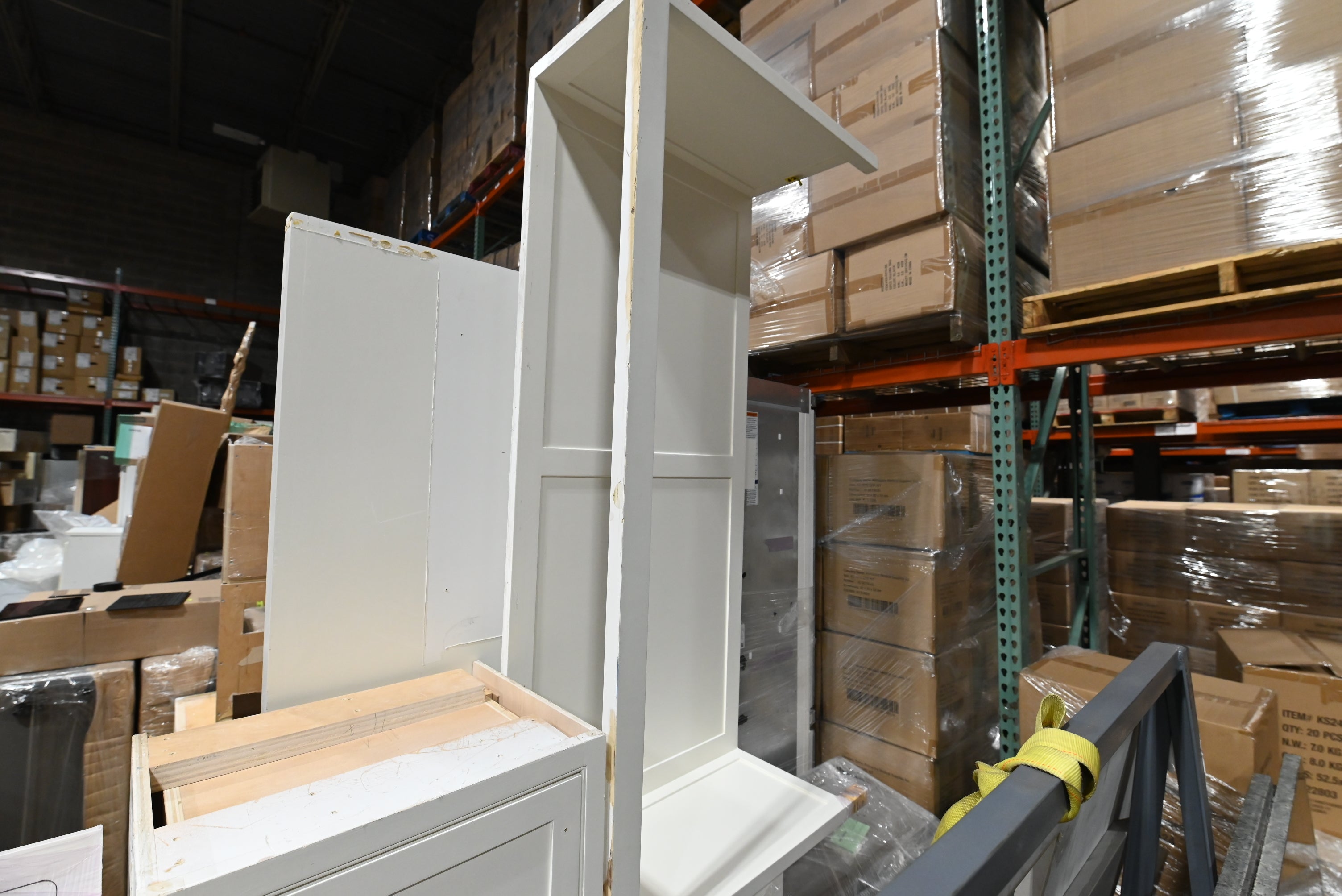 Custom Traditional White Partial Kitchen Cabinets