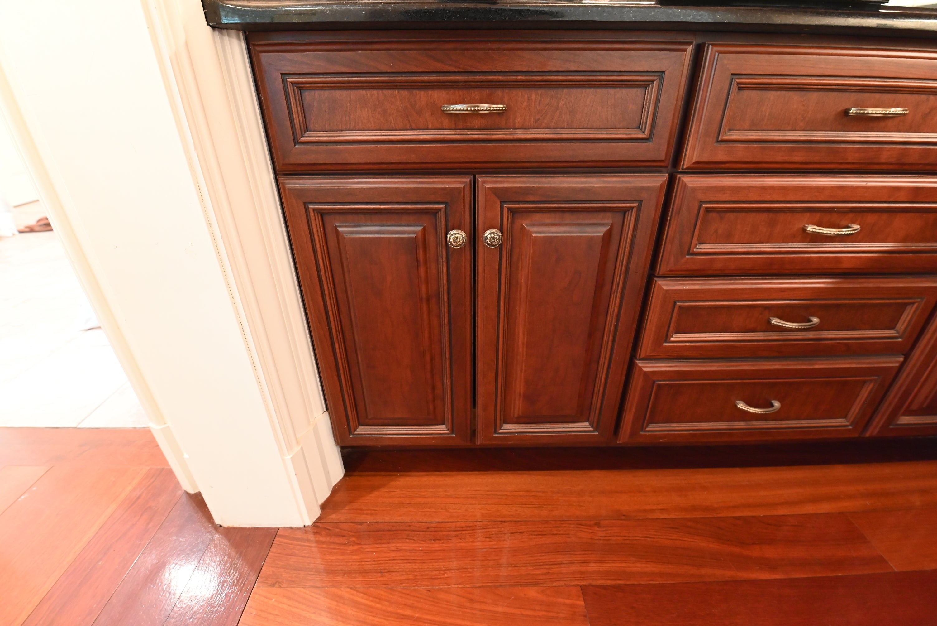 "The Chatsworth" Traditional Mahogany Stained Wood Butler's Pantry