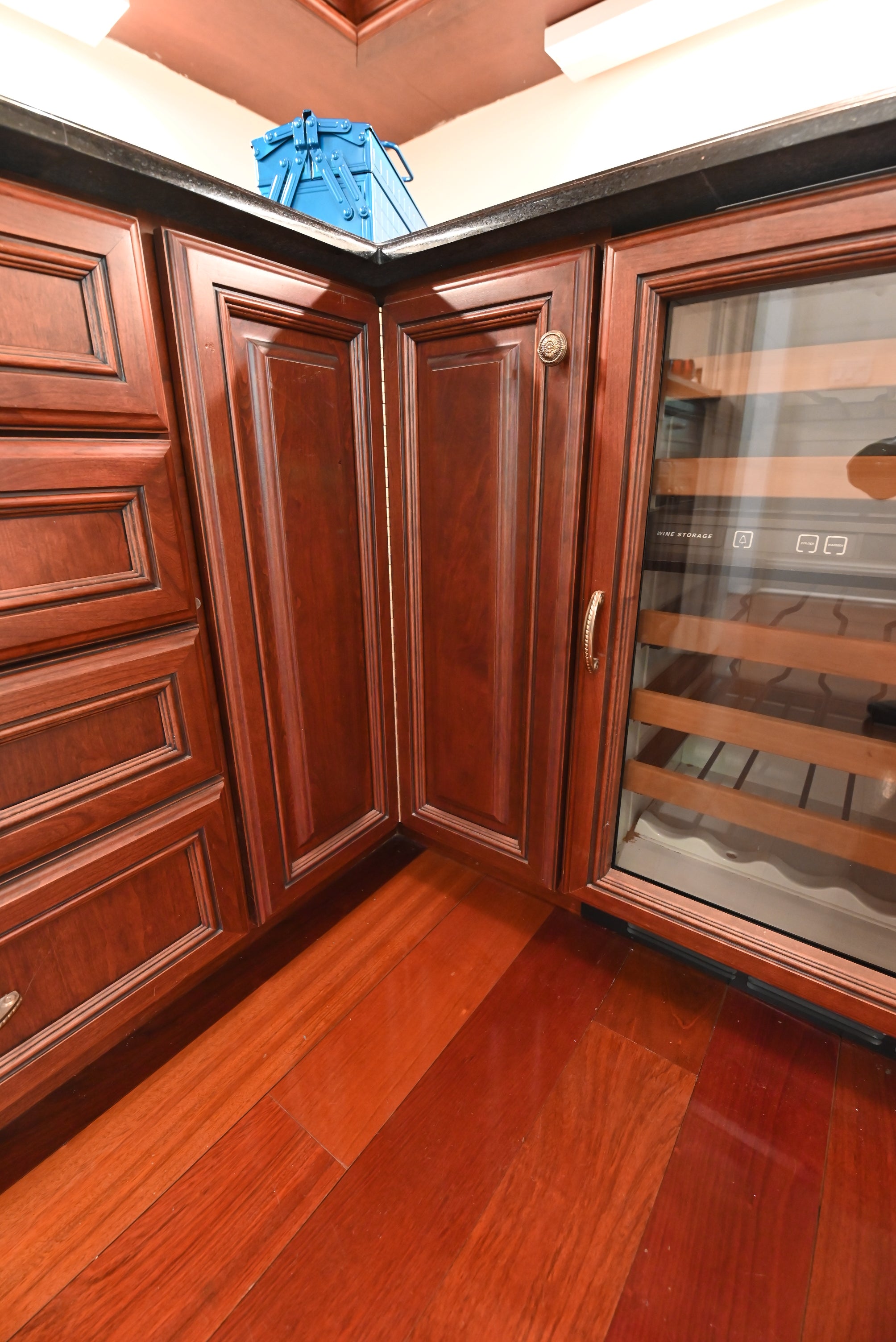 "The Chatsworth" Traditional Mahogany Stained Wood Butler's Pantry