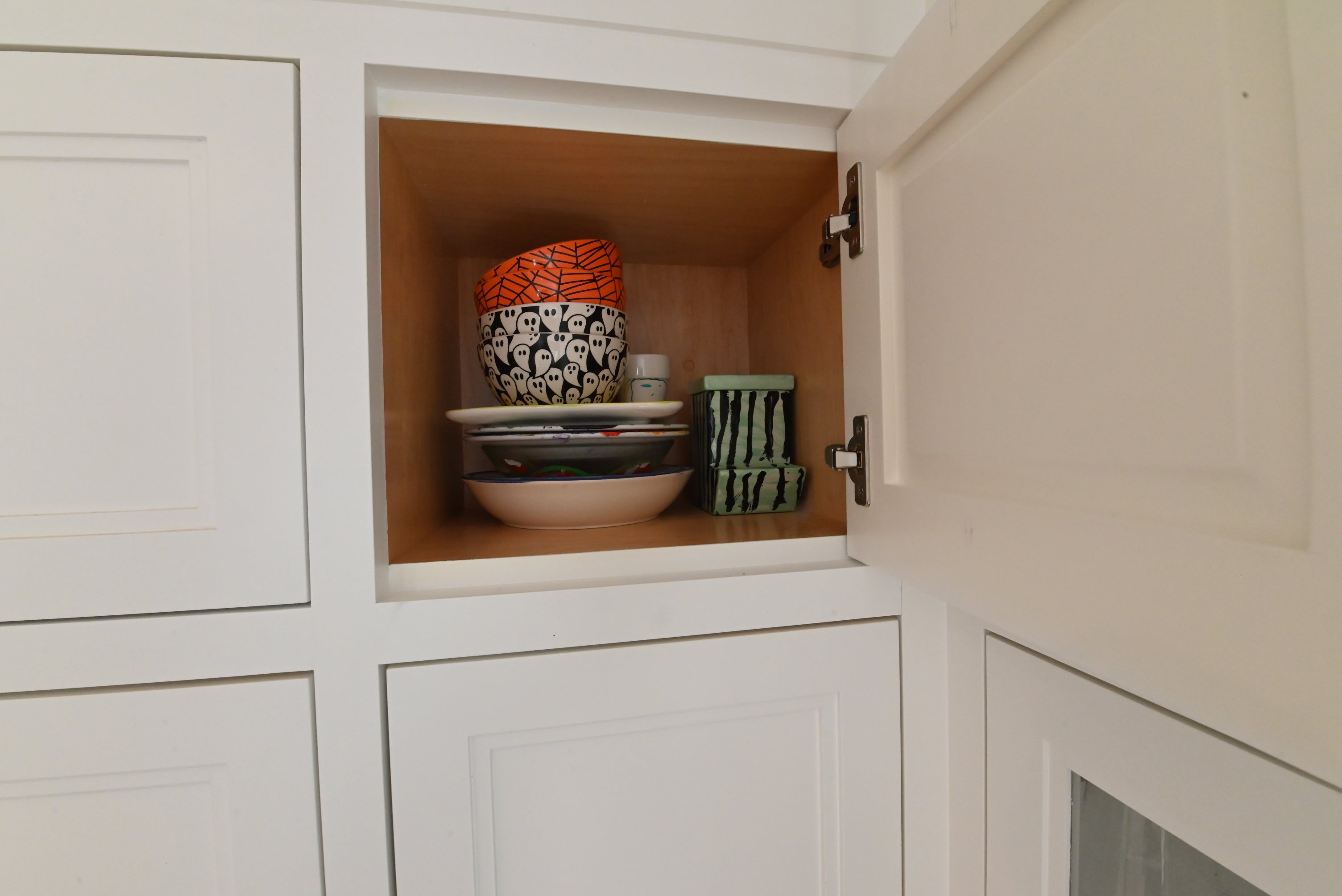 "The Abercorn" Transitional White Kitchen with Island & 48" Wolf Range