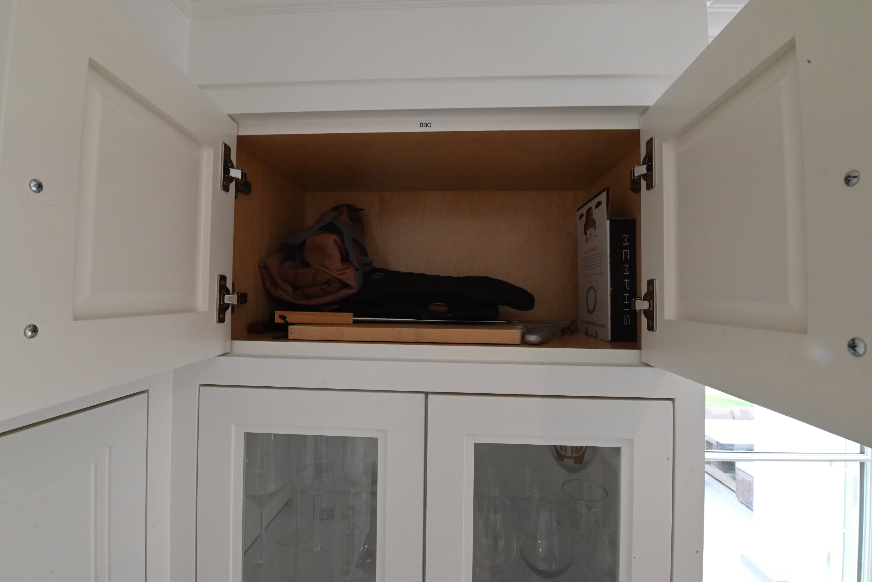 "The Abercorn" Transitional White Kitchen with Island & 48" Wolf Range