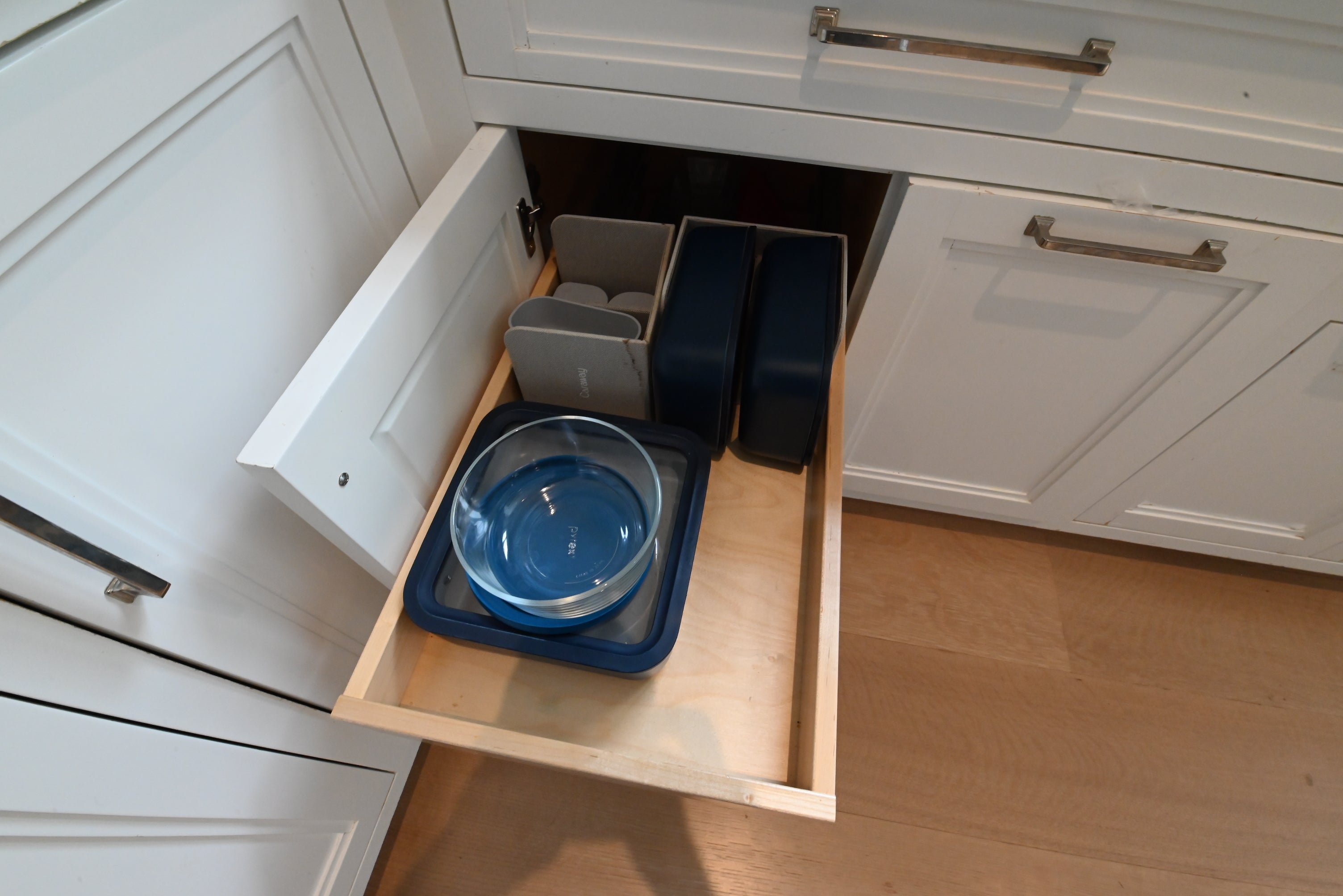 "The Abercorn" Transitional White Kitchen with Island & 48" Wolf Range
