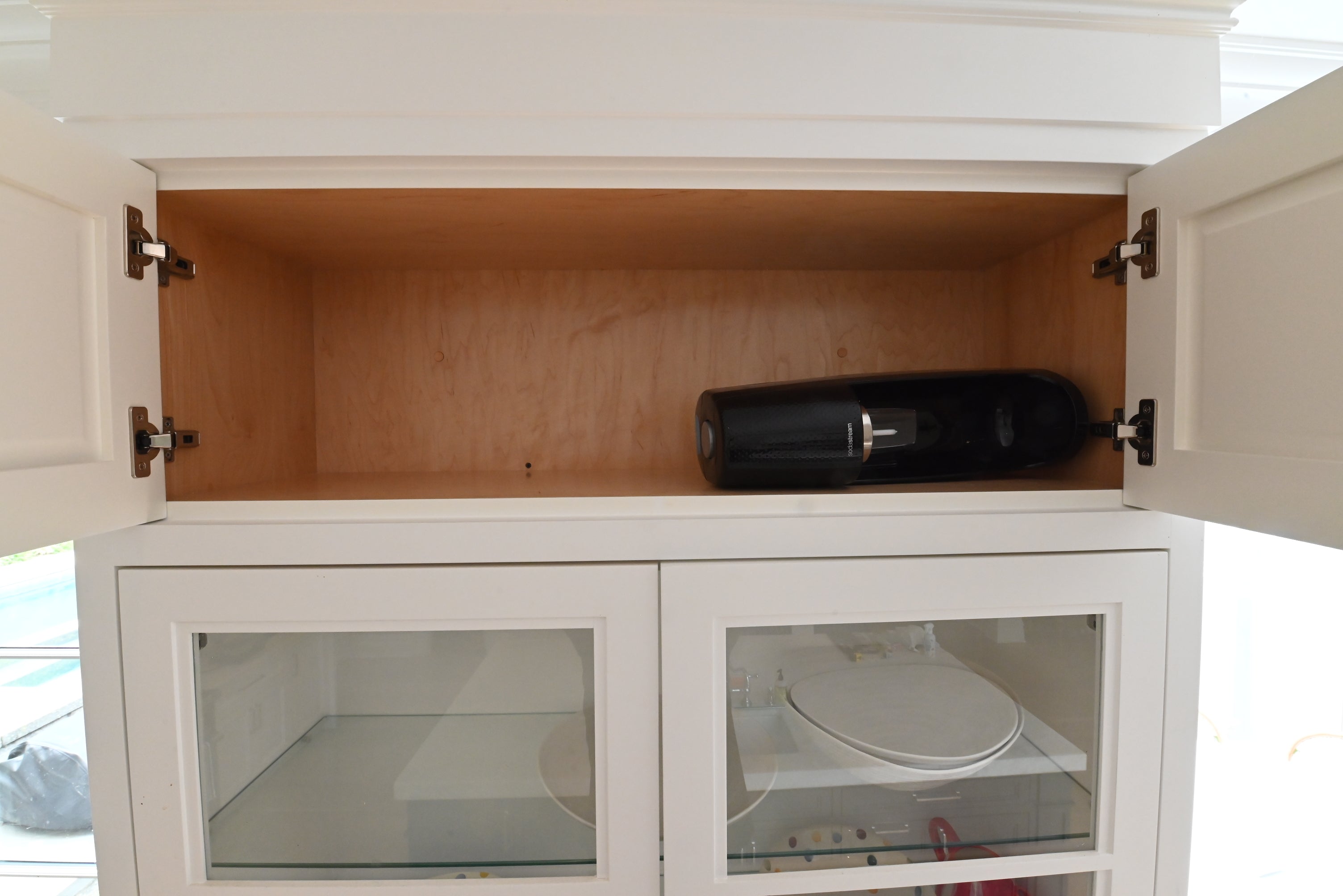"The Abercorn" Transitional White Kitchen with Island & 48" Wolf Range
