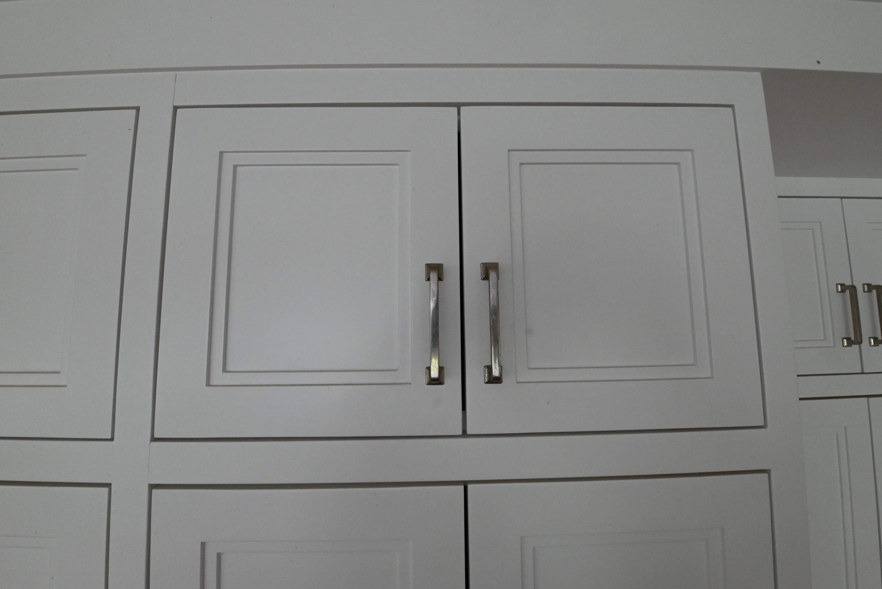 "The Abercorn" Transitional White Kitchen with Island & 48" Wolf Range