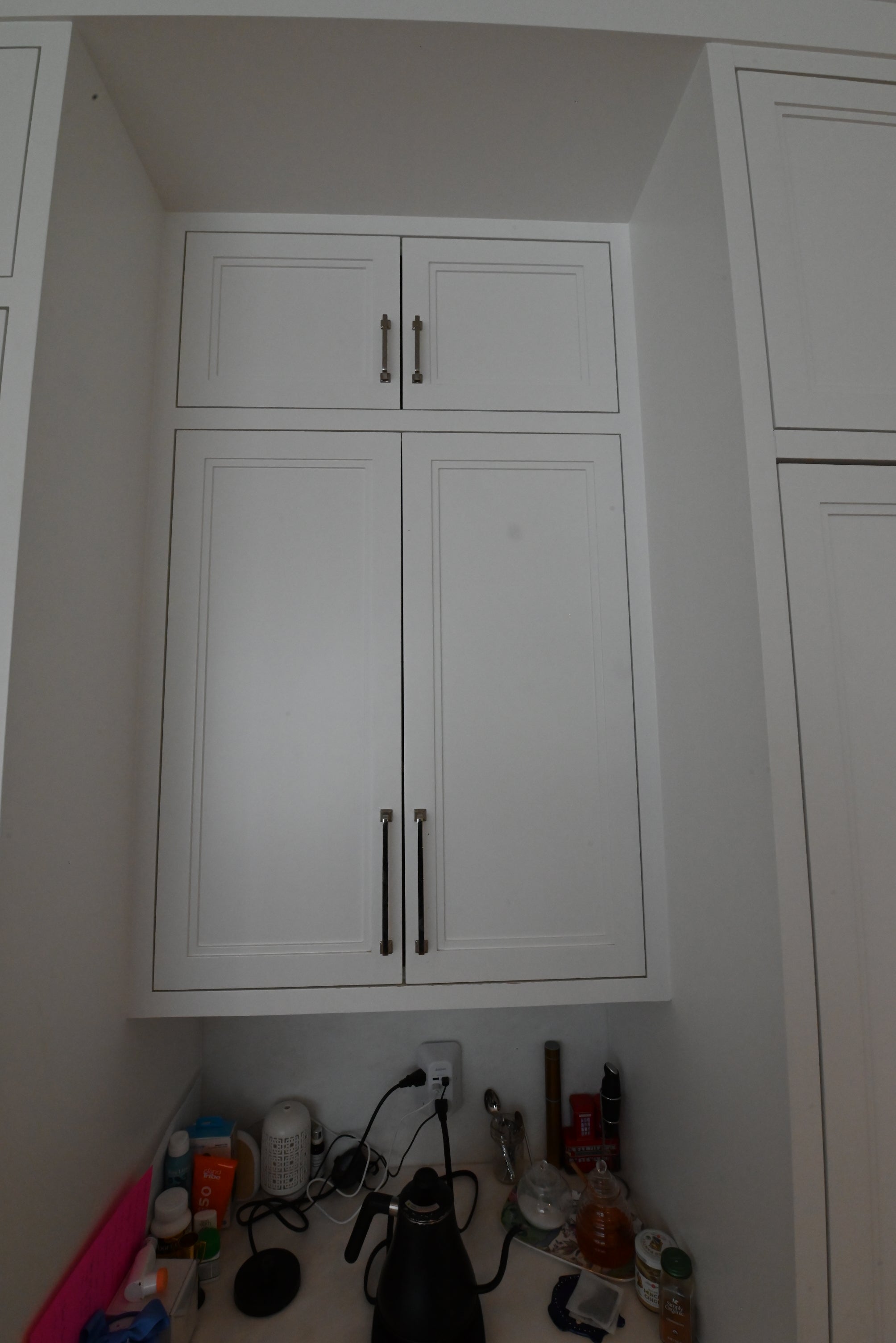"The Abercorn" Transitional White Kitchen with Island & 48" Wolf Range
