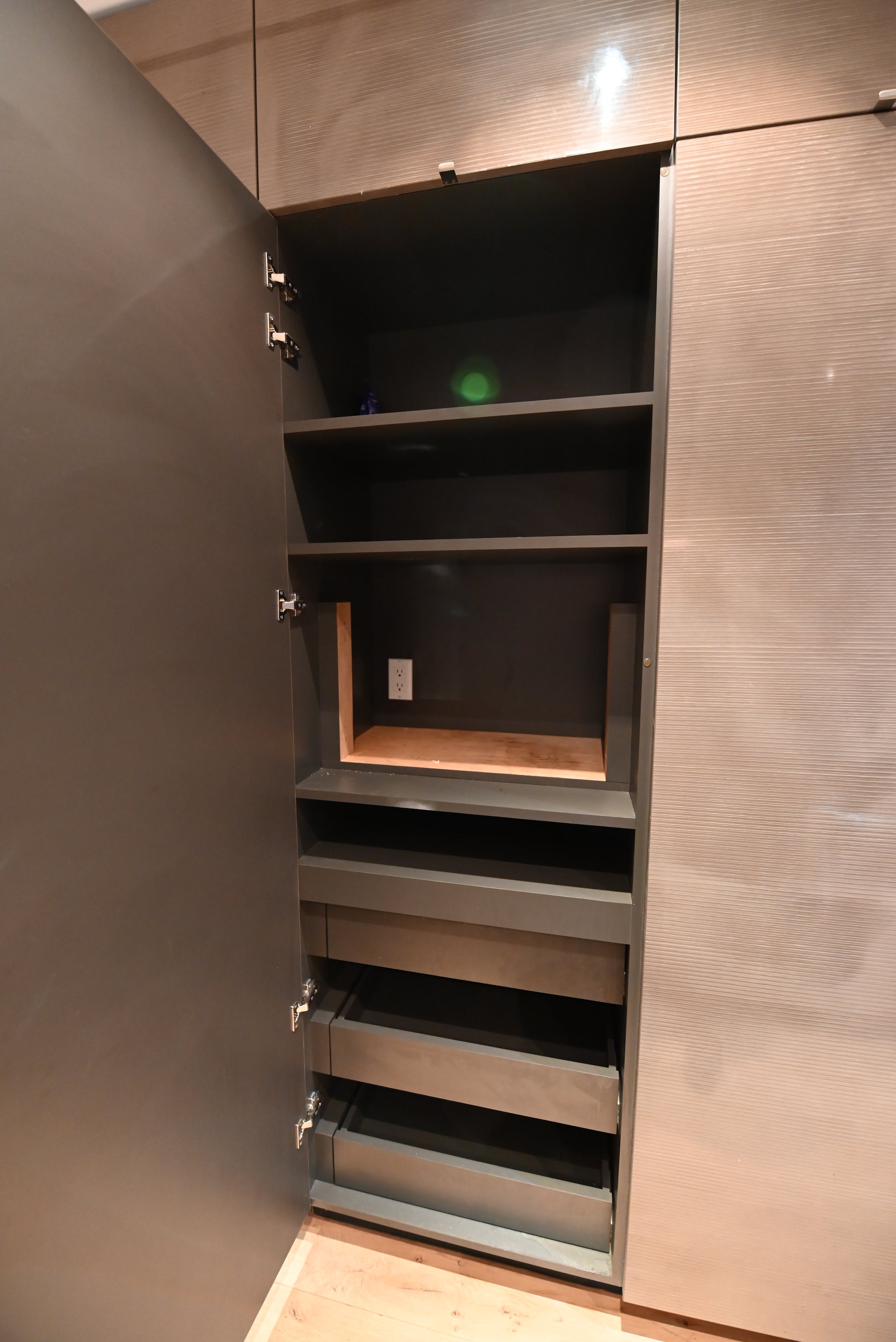 "The Stryker" Industrial Modern Kitchen with Island & Gaggenau Appliances