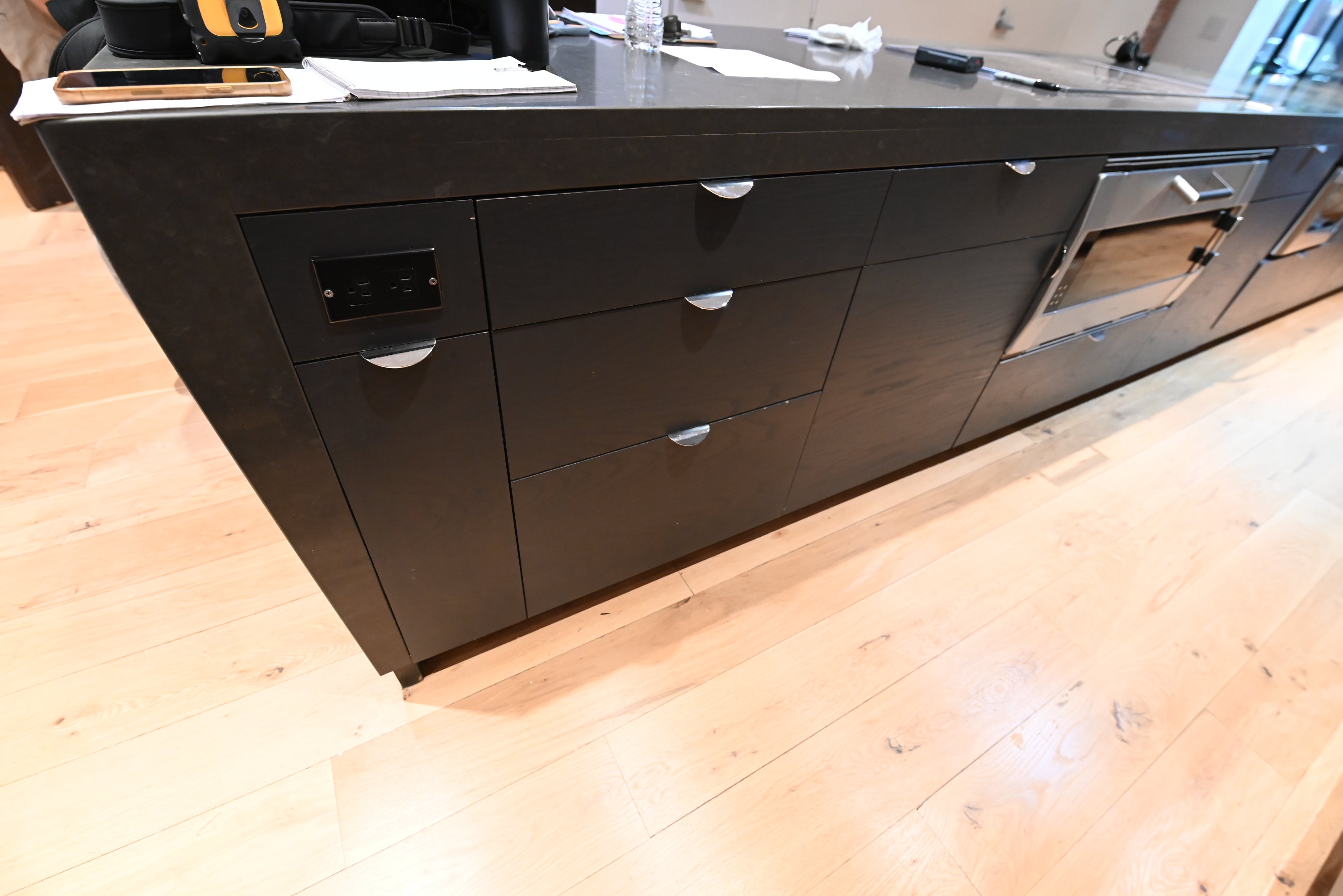 "The Stryker" Industrial Modern Kitchen with Island & Gaggenau Appliances