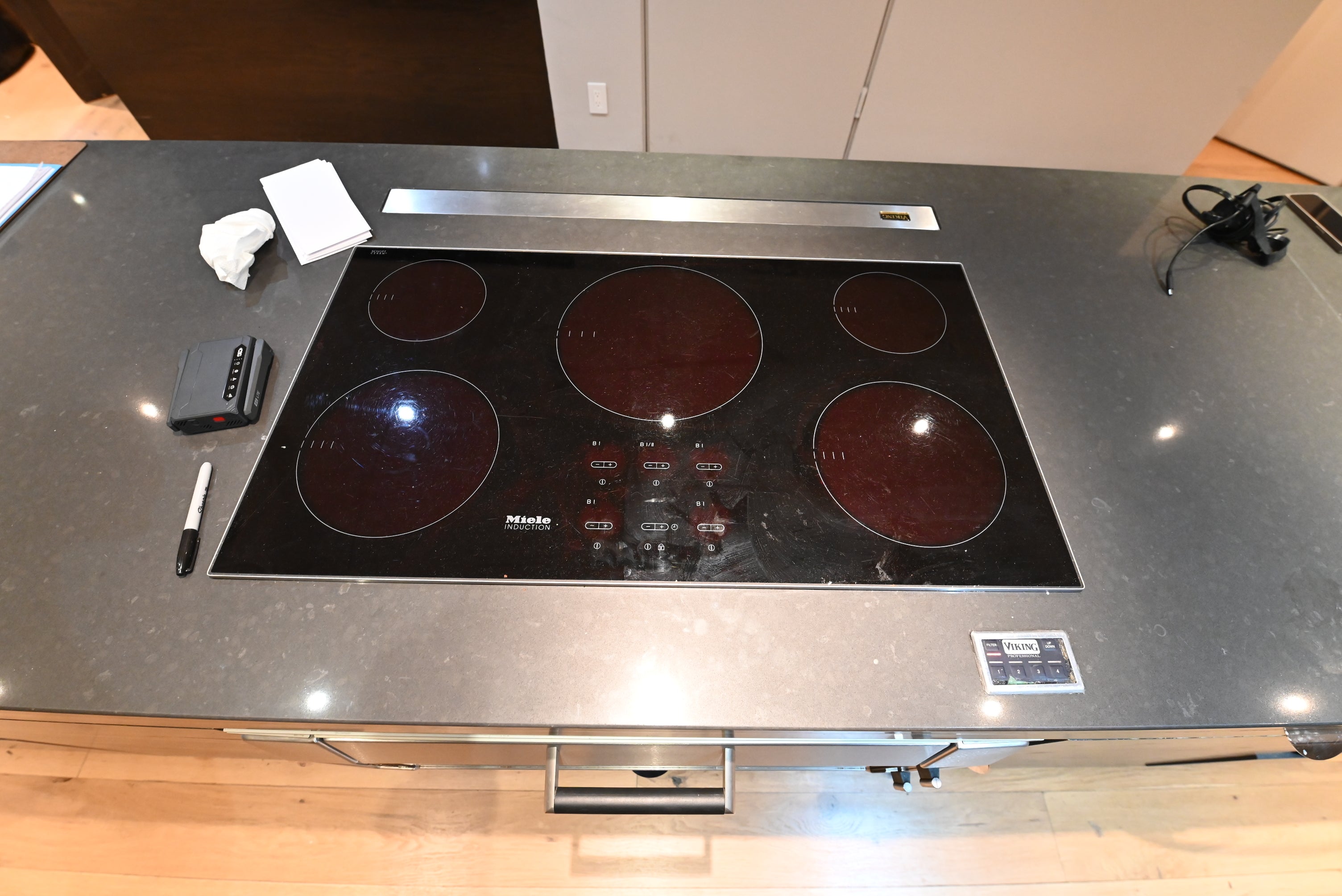 "The Stryker" Industrial Modern Kitchen with Island & Gaggenau Appliances