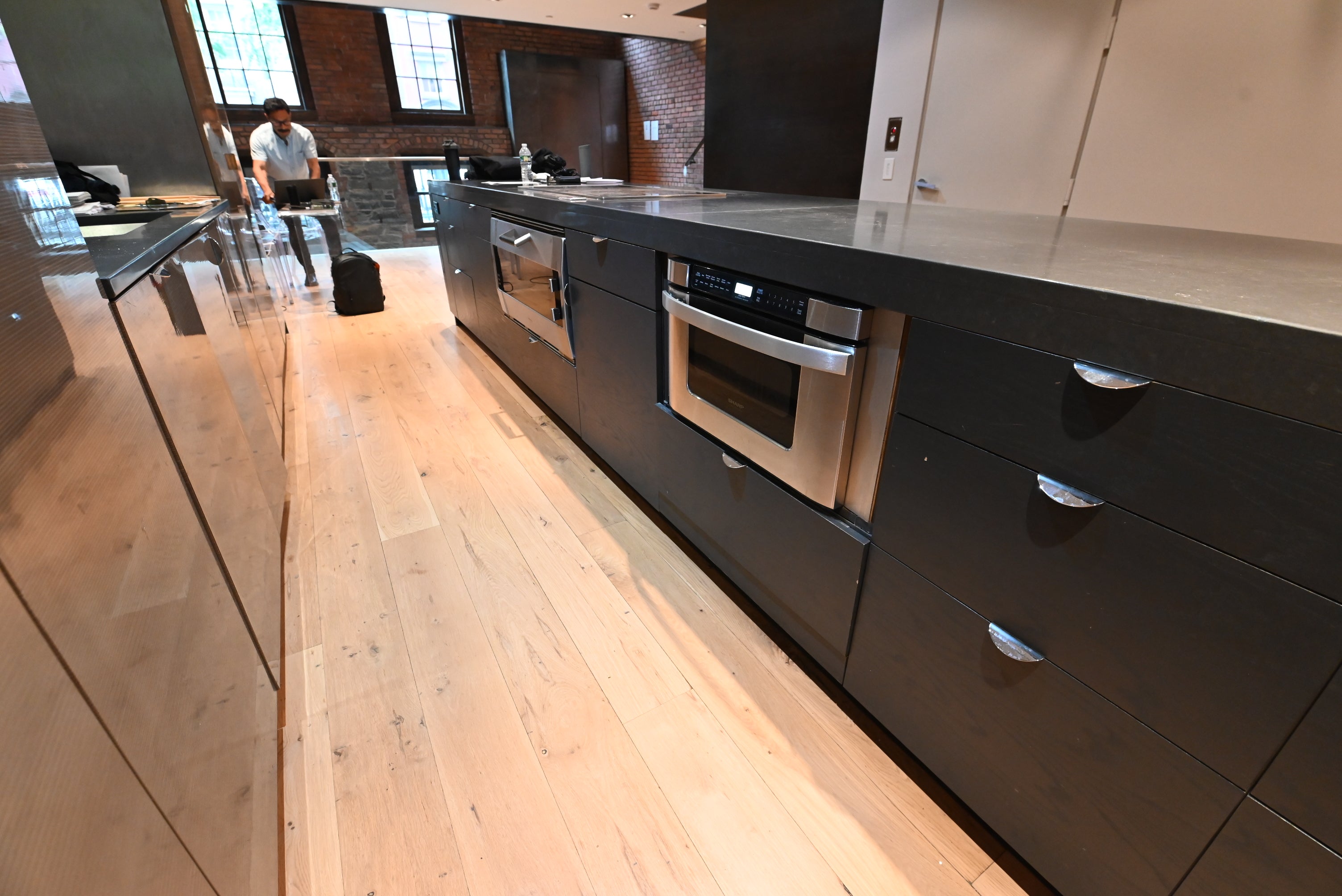 "The Stryker" Industrial Modern Kitchen with Island & Gaggenau Appliances