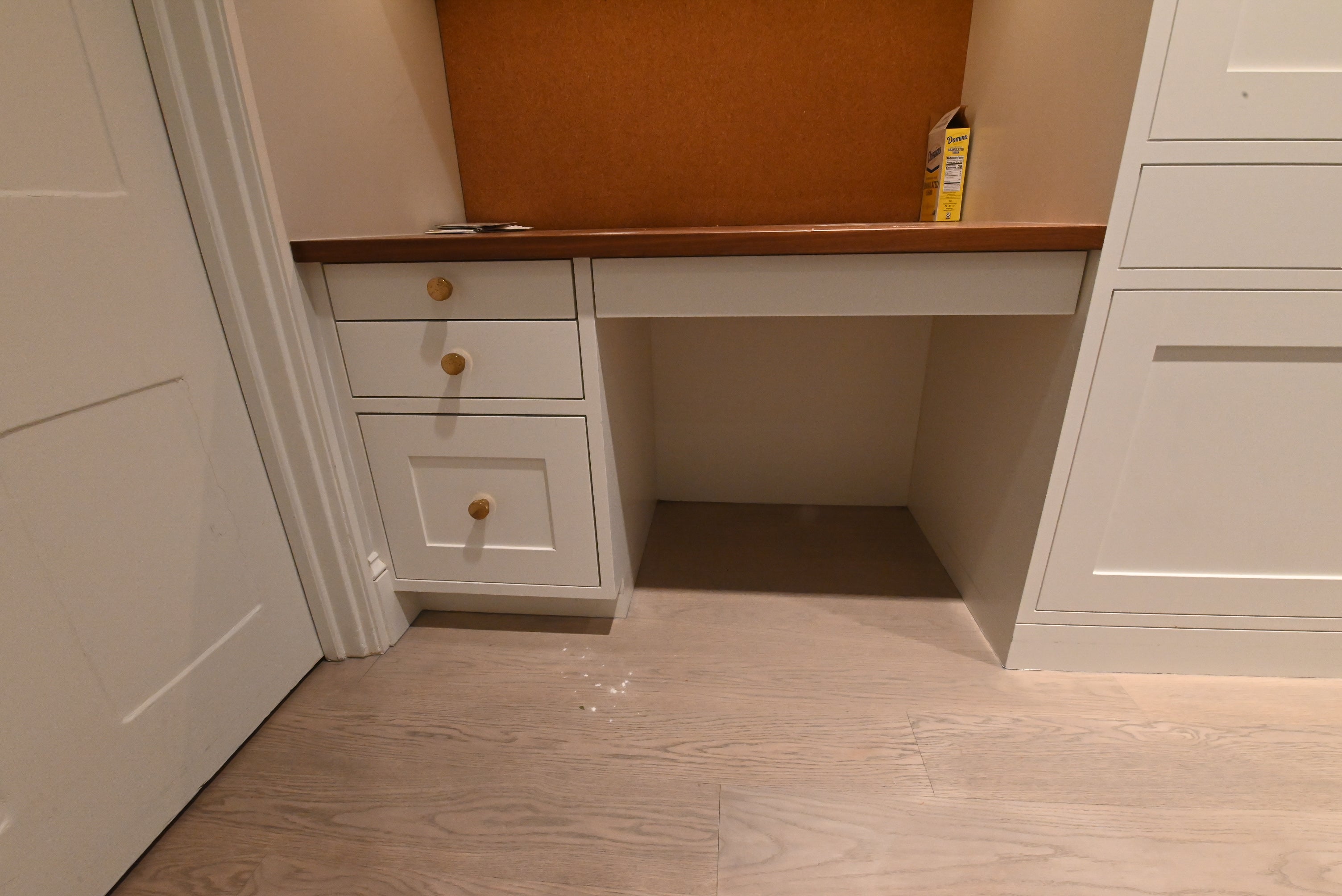 "The Windermere" Transitional White Kitchen with Island & Sub-Zero 648PROG