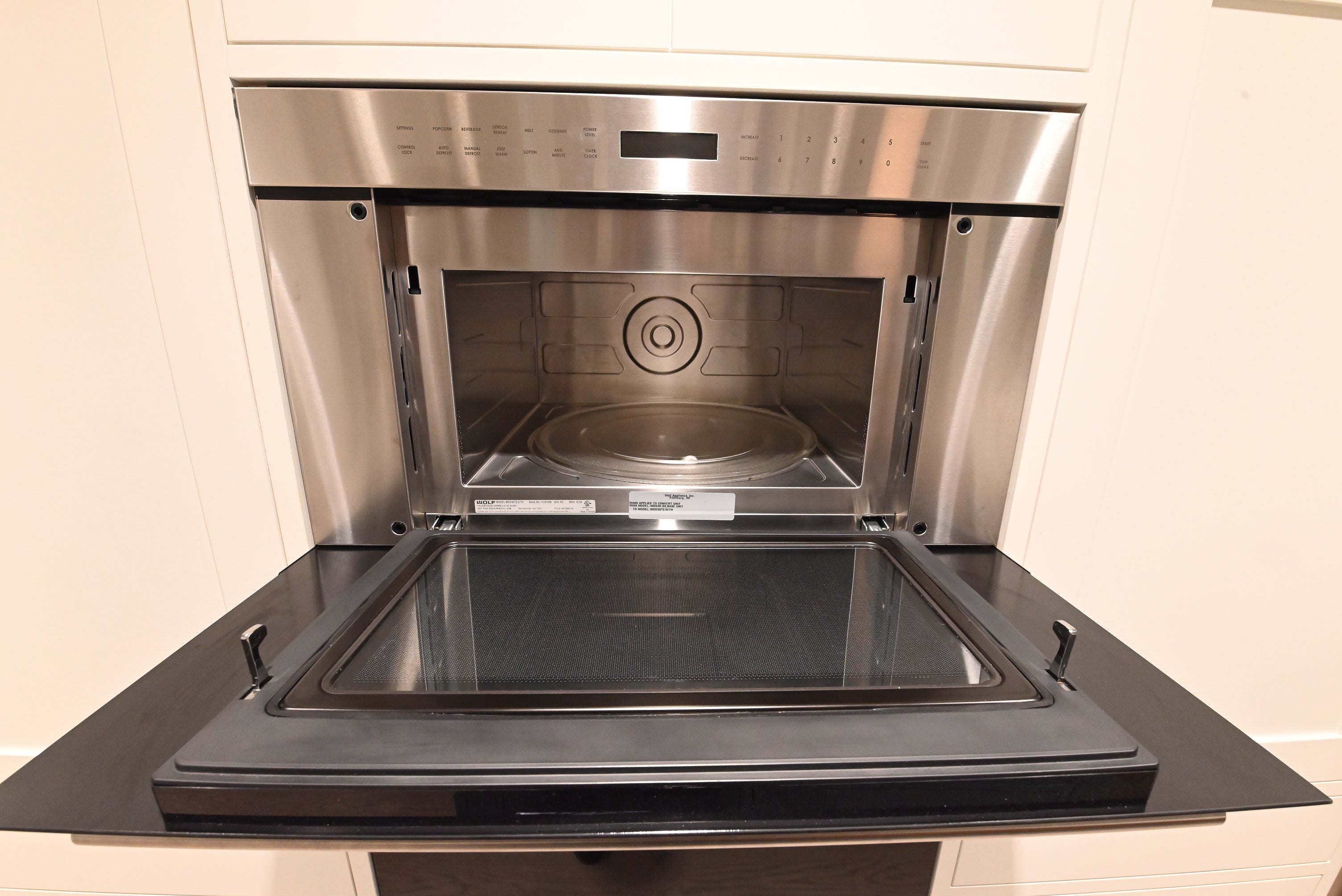 "The Windermere" Transitional White Kitchen with Island & Sub-Zero 648PROG