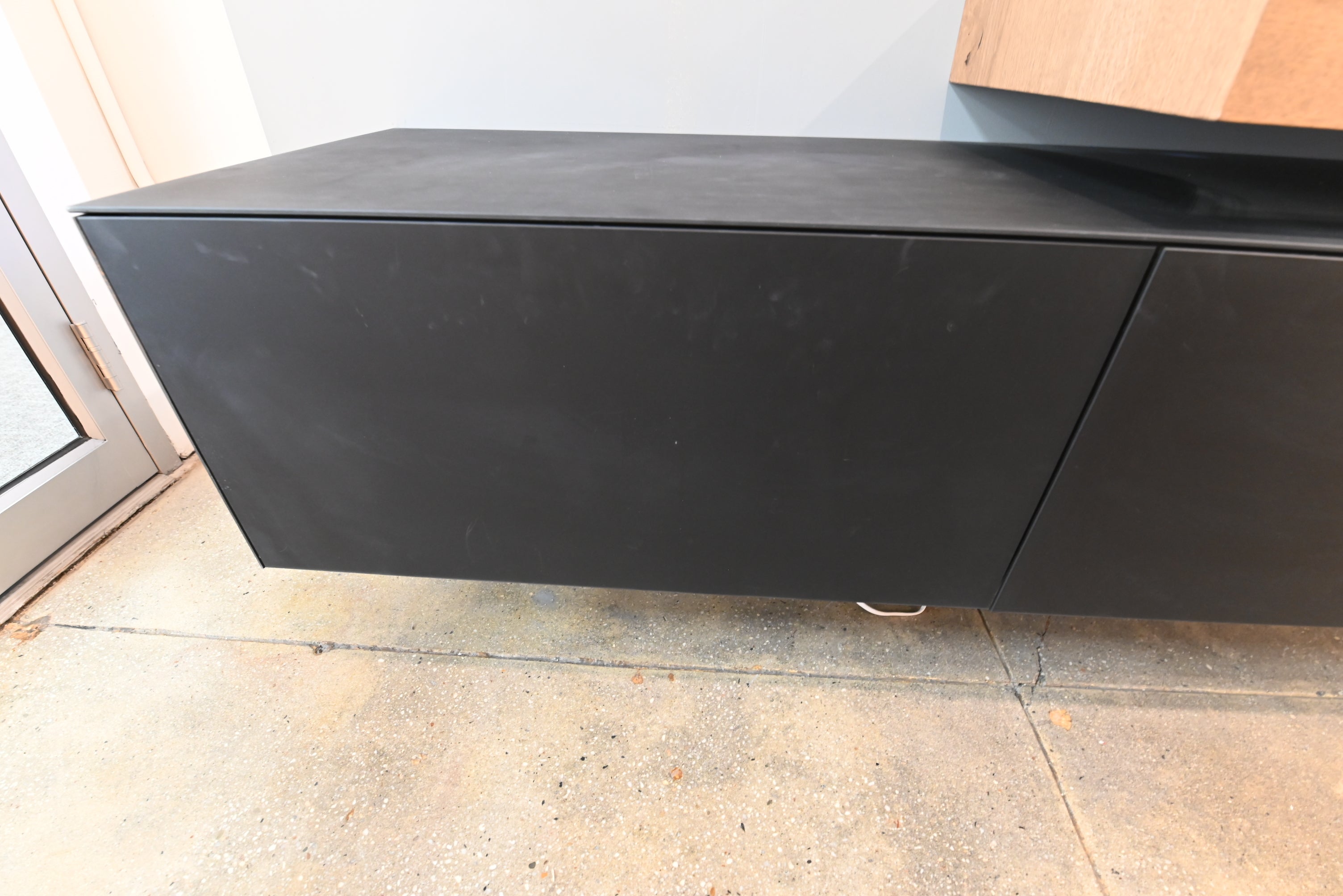 Edoné Modern Two-Tone Floating Vanity Set with Double Sinks and Hanging Mirrors