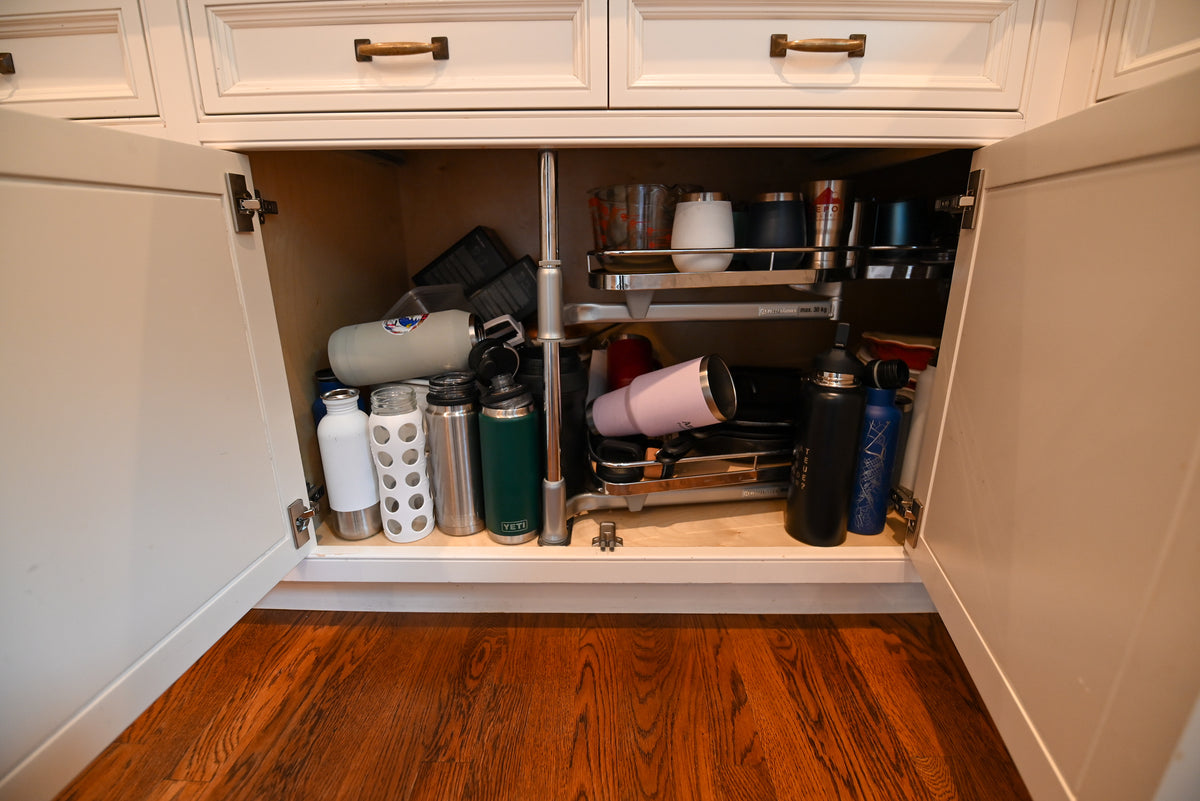 "The Montclair" Transitional White Kitchen with Island & Wolf 48" Range