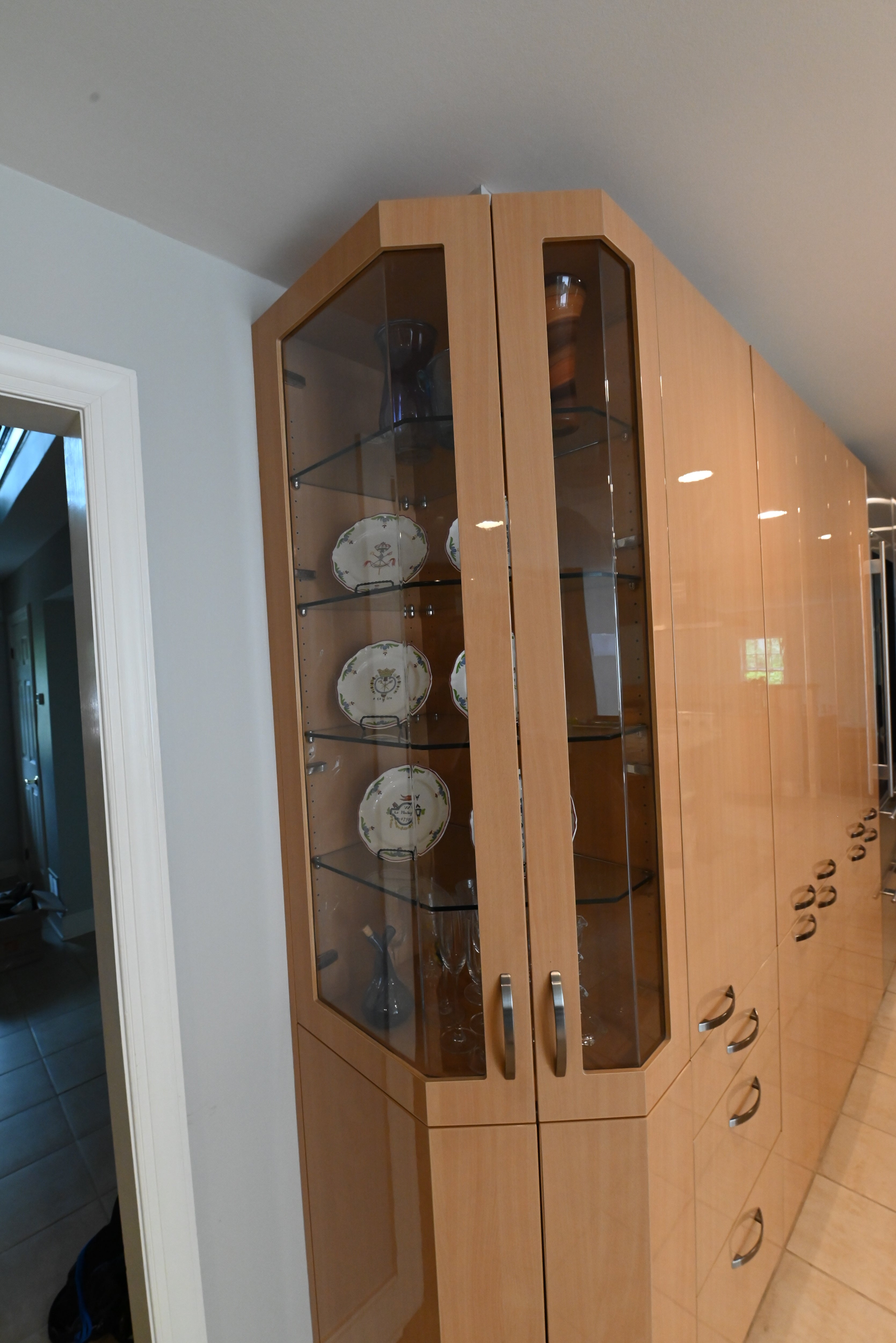 Modern Scandinavian style kitchen cabinetry with large center island