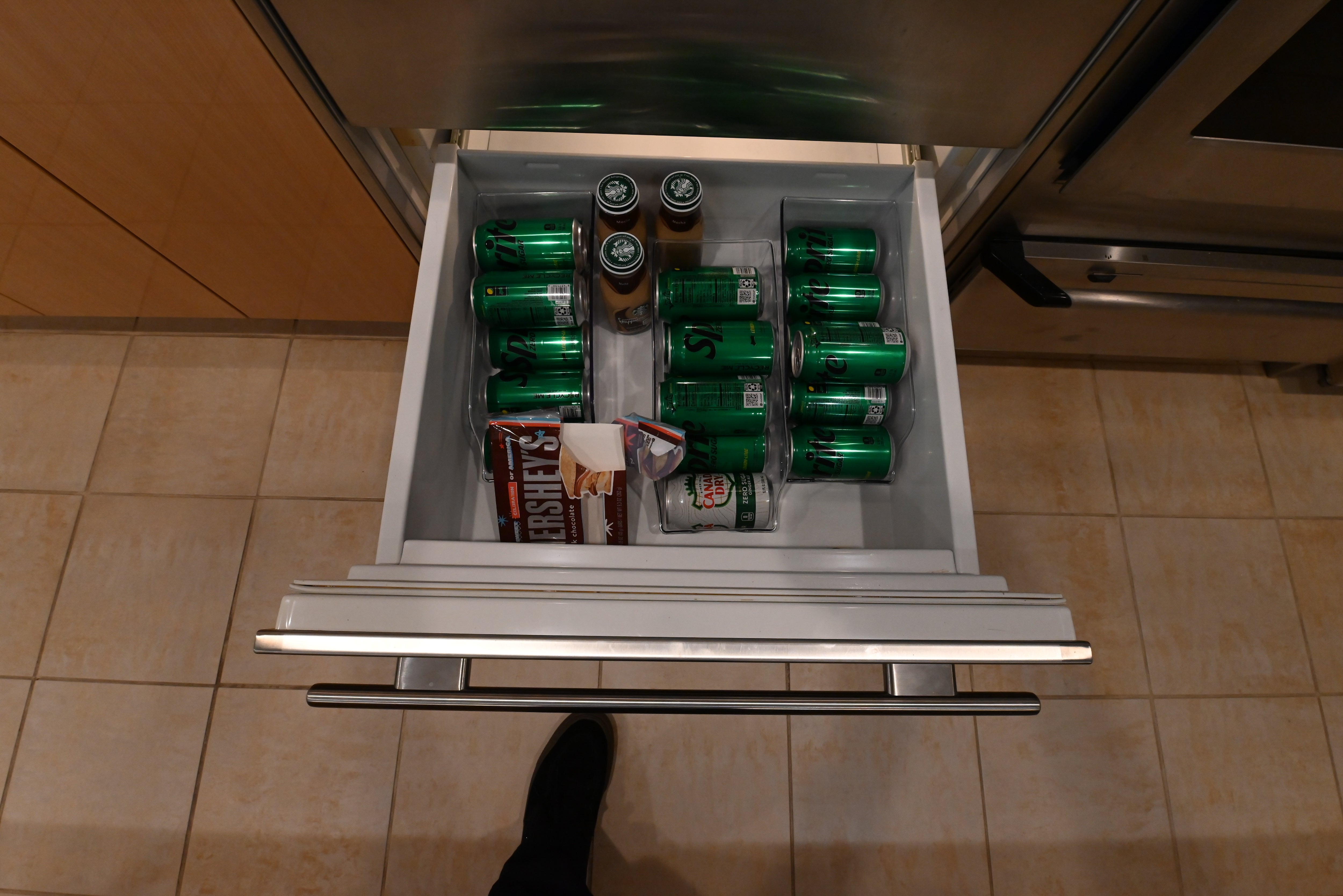 "The Copenhagen" Modern Light Oak Kitchen with Island & 48" Sub-Zero Refrigerator