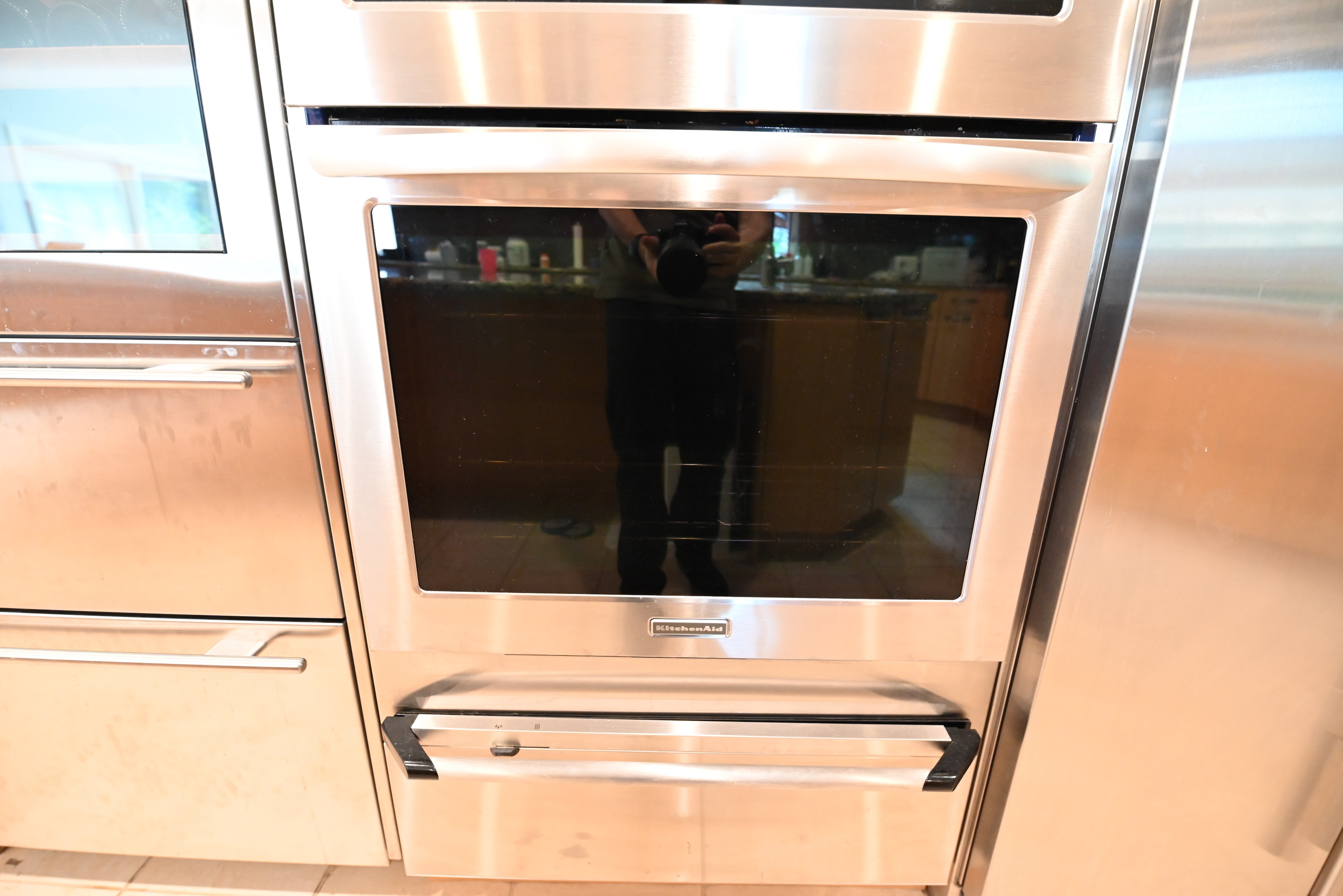 "The Copenhagen" Modern Light Oak Kitchen with Island & 48" Sub-Zero Refrigerator