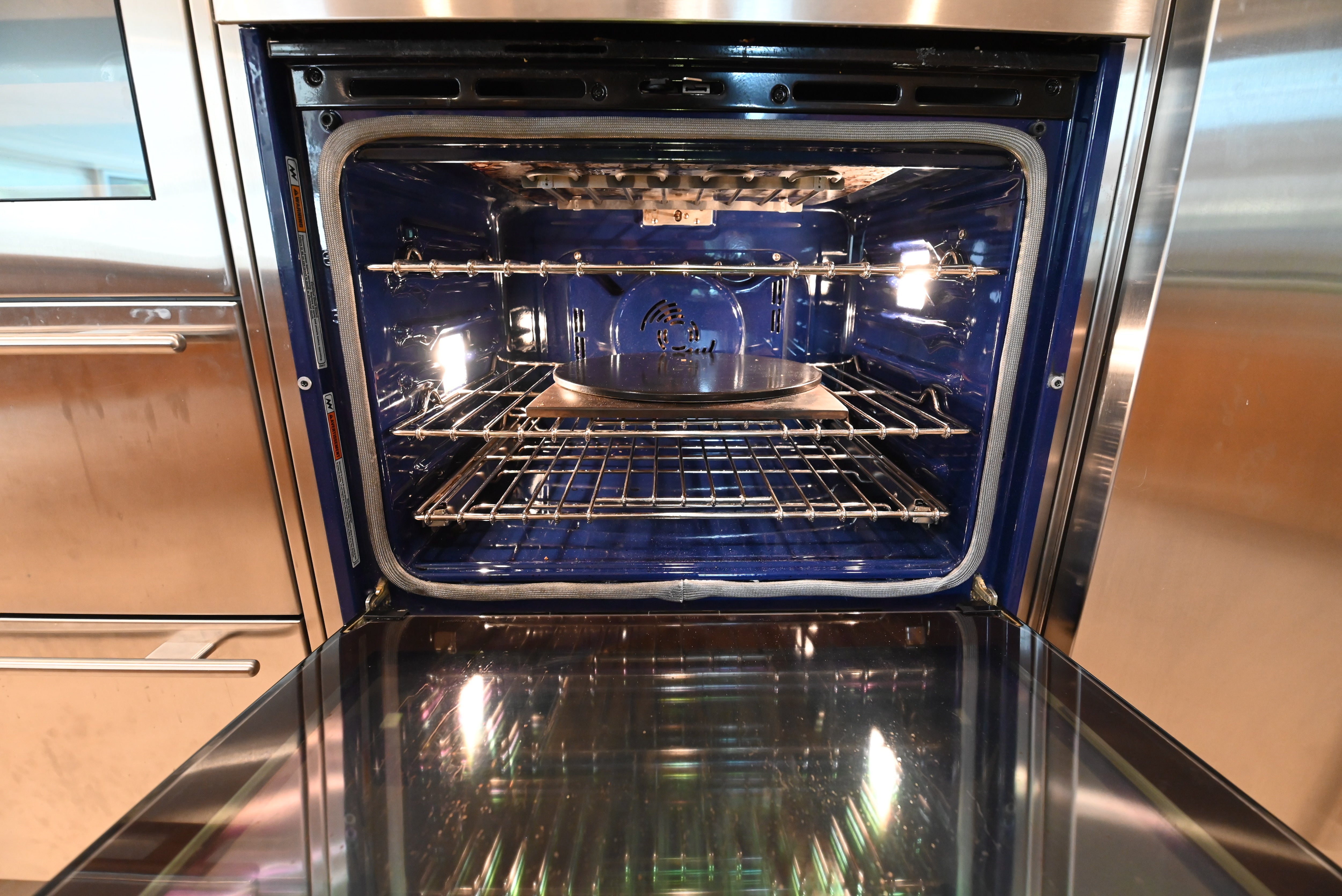 "The Copenhagen" Modern Light Oak Kitchen with Island & 48" Sub-Zero Refrigerator