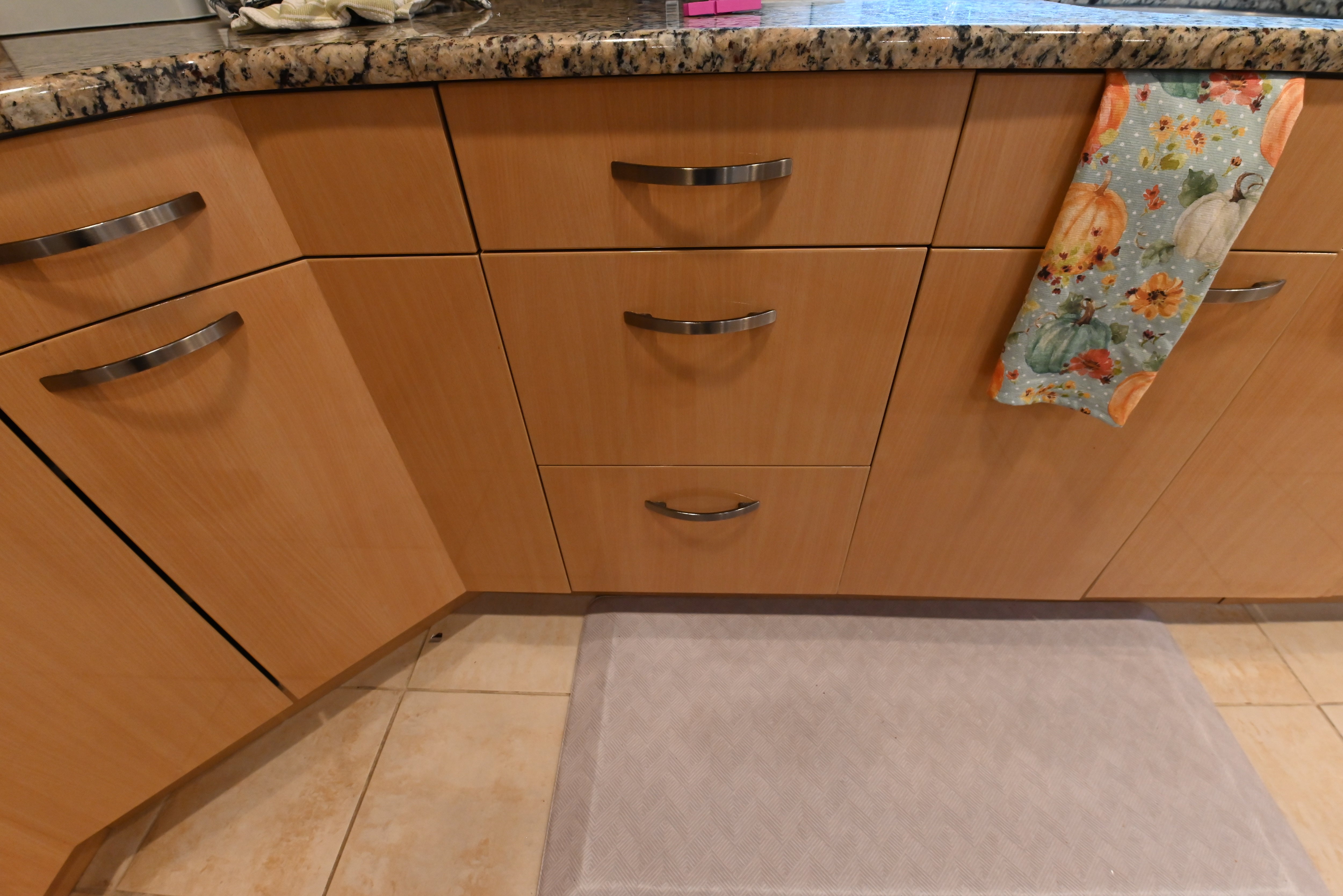 "The Copenhagen" Modern Light Oak Kitchen with Island & 48" Sub-Zero Refrigerator