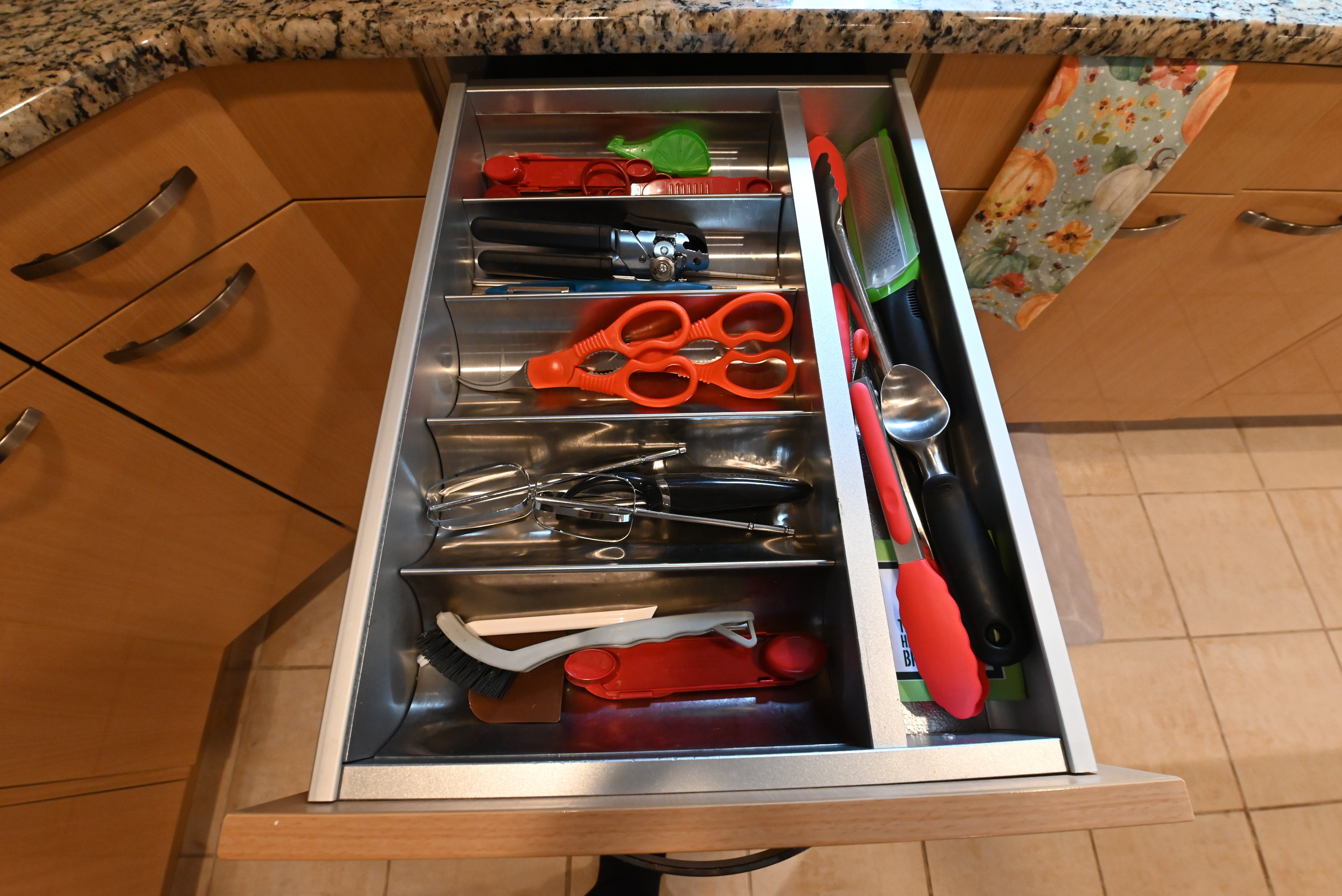 "The Copenhagen" Modern Light Oak Kitchen with Island & 48" Sub-Zero Refrigerator