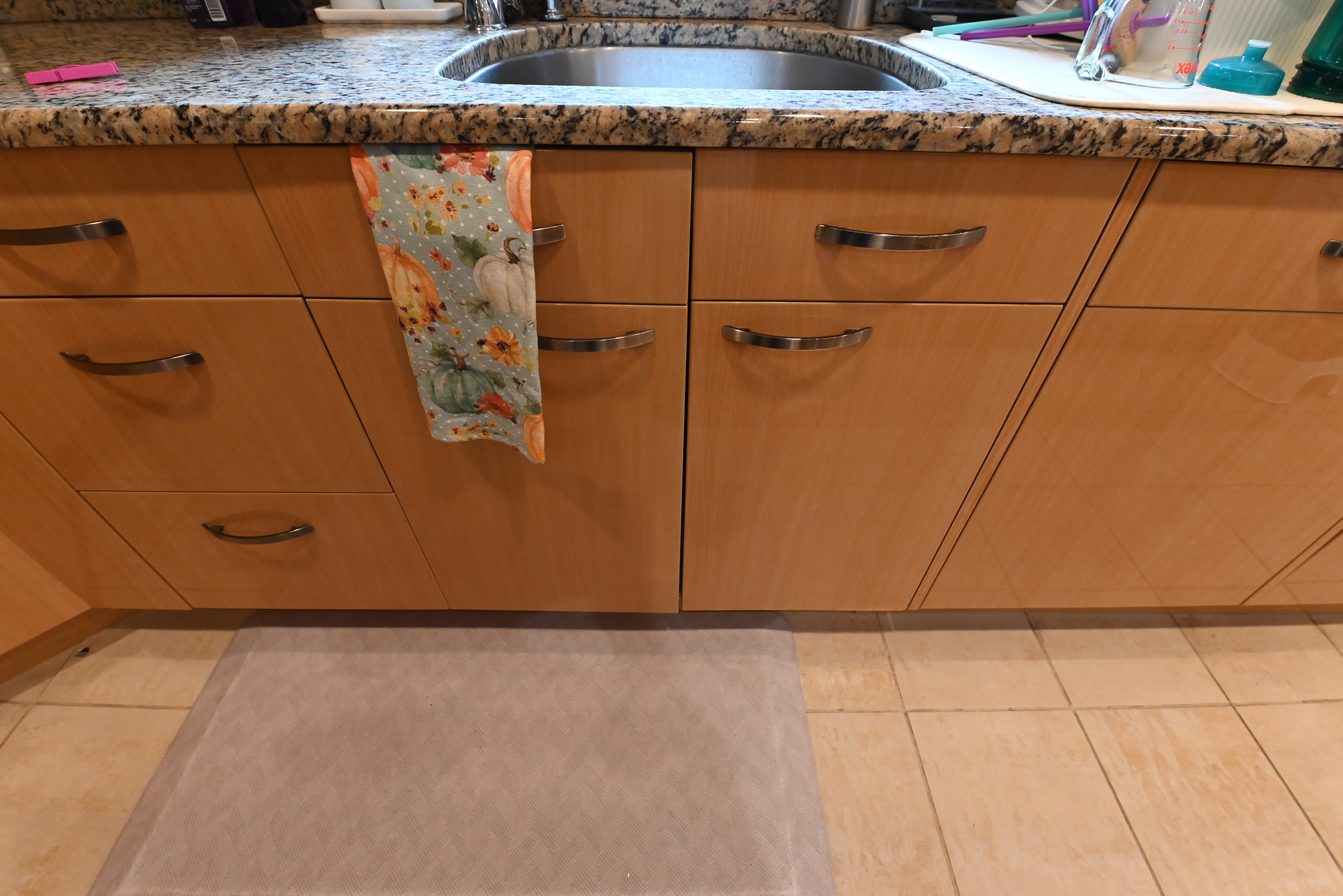 "The Copenhagen" Modern Light Oak Kitchen with Island & 48" Sub-Zero Refrigerator