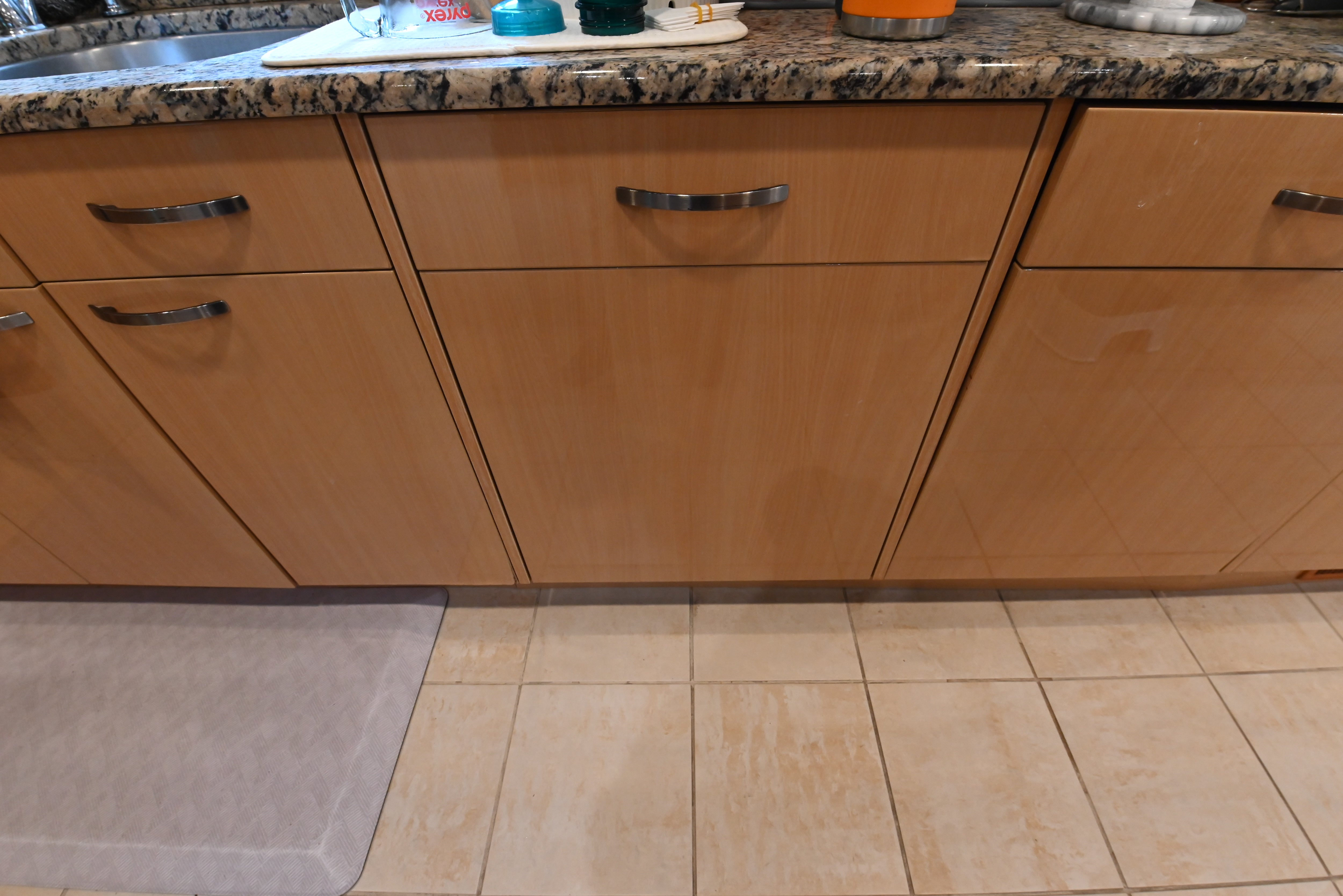 "The Copenhagen" Modern Light Oak Kitchen with Island & 48" Sub-Zero Refrigerator