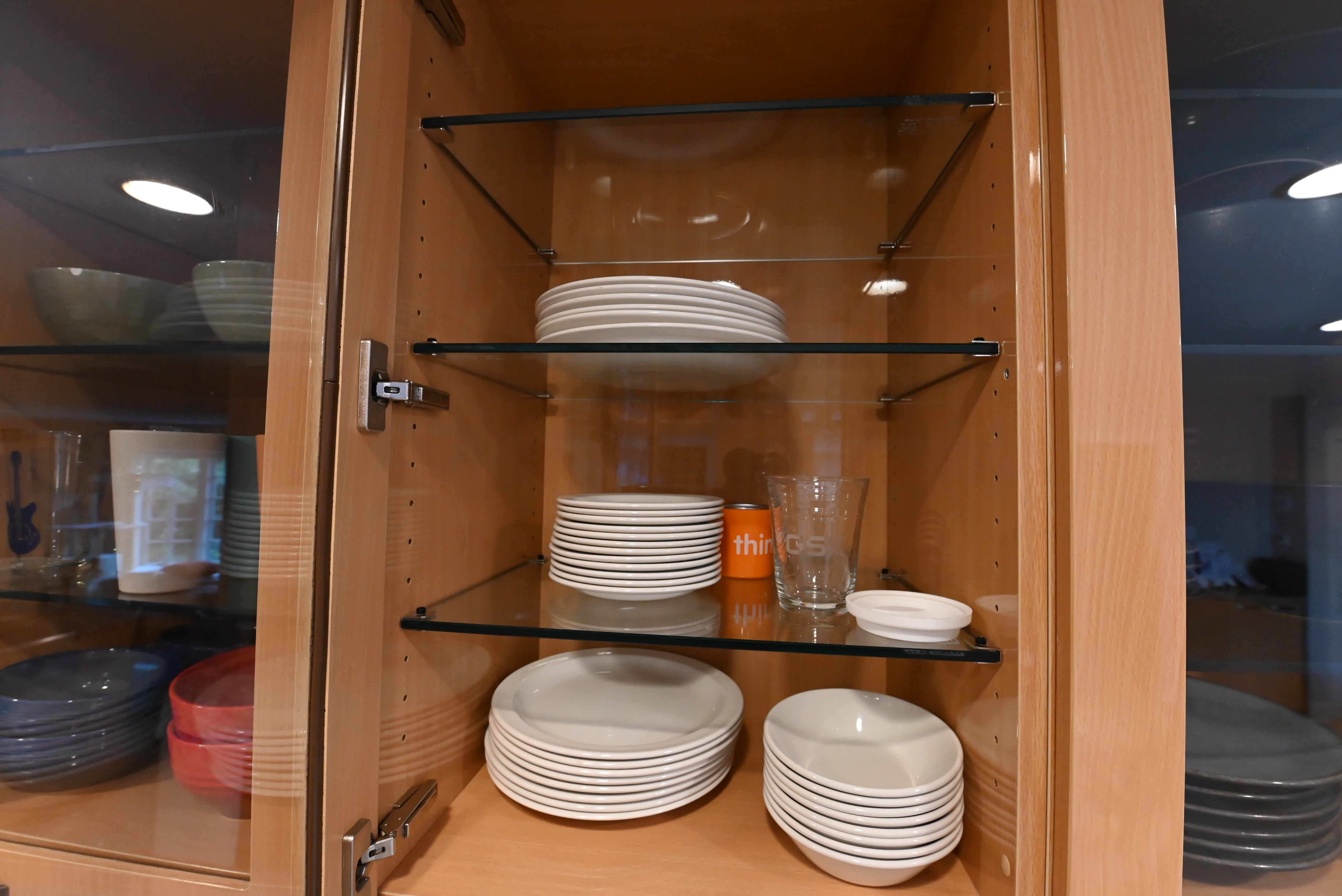 "The Copenhagen" Modern Light Oak Kitchen with Island & 48" Sub-Zero Refrigerator