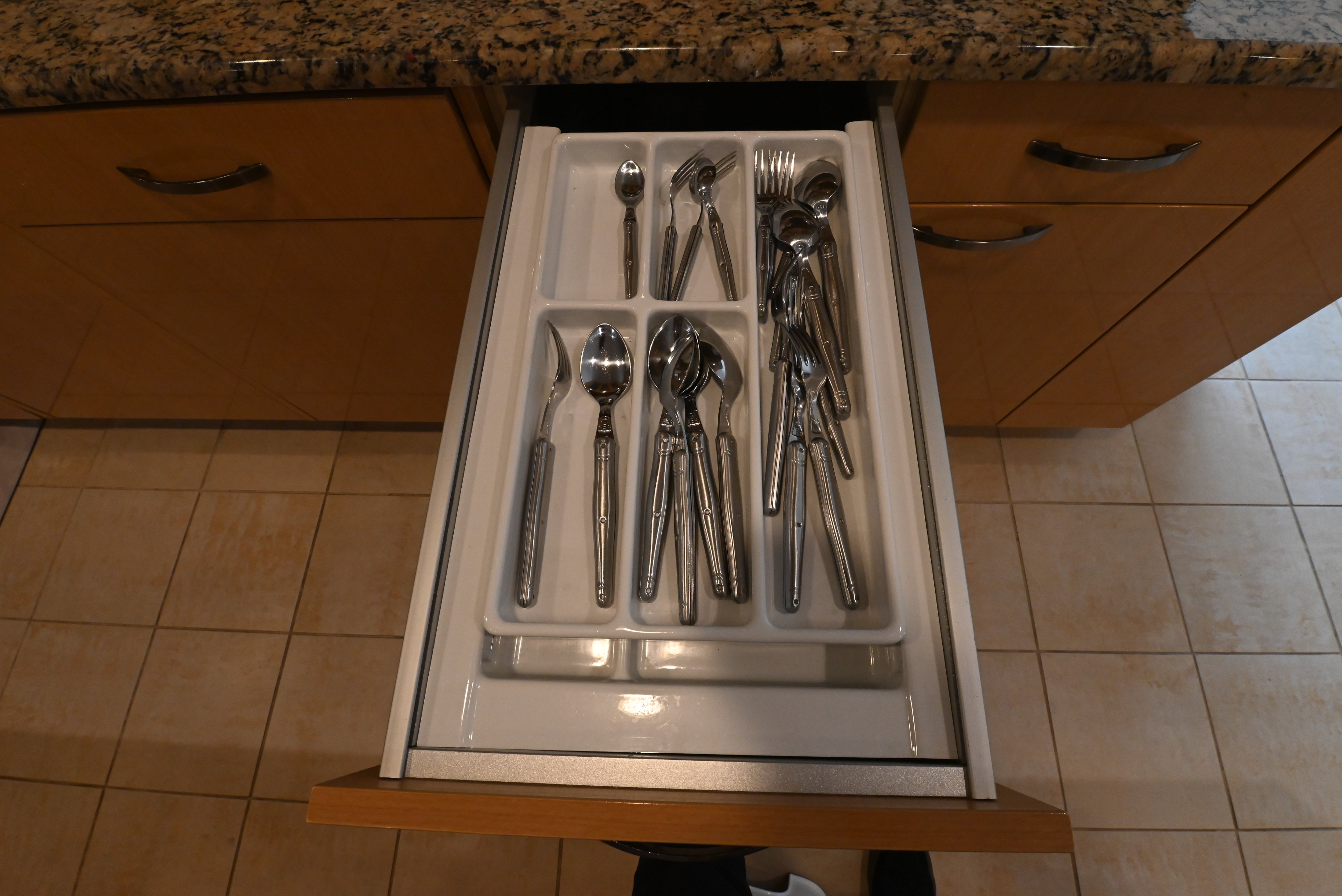 "The Copenhagen" Modern Light Oak Kitchen with Island & 48" Sub-Zero Refrigerator