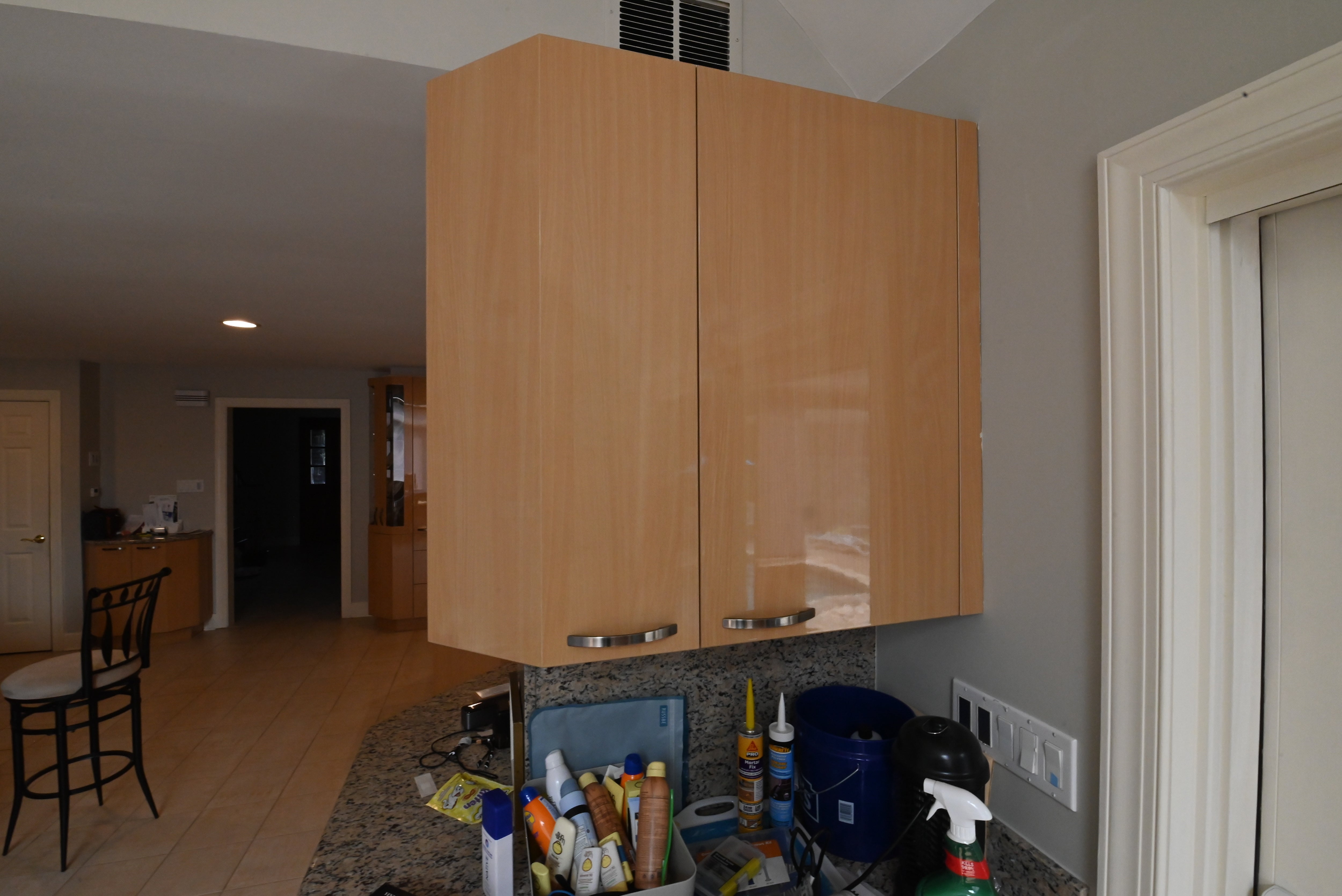 "The Copenhagen" Modern Light Oak Kitchen with Island & 48" Sub-Zero Refrigerator