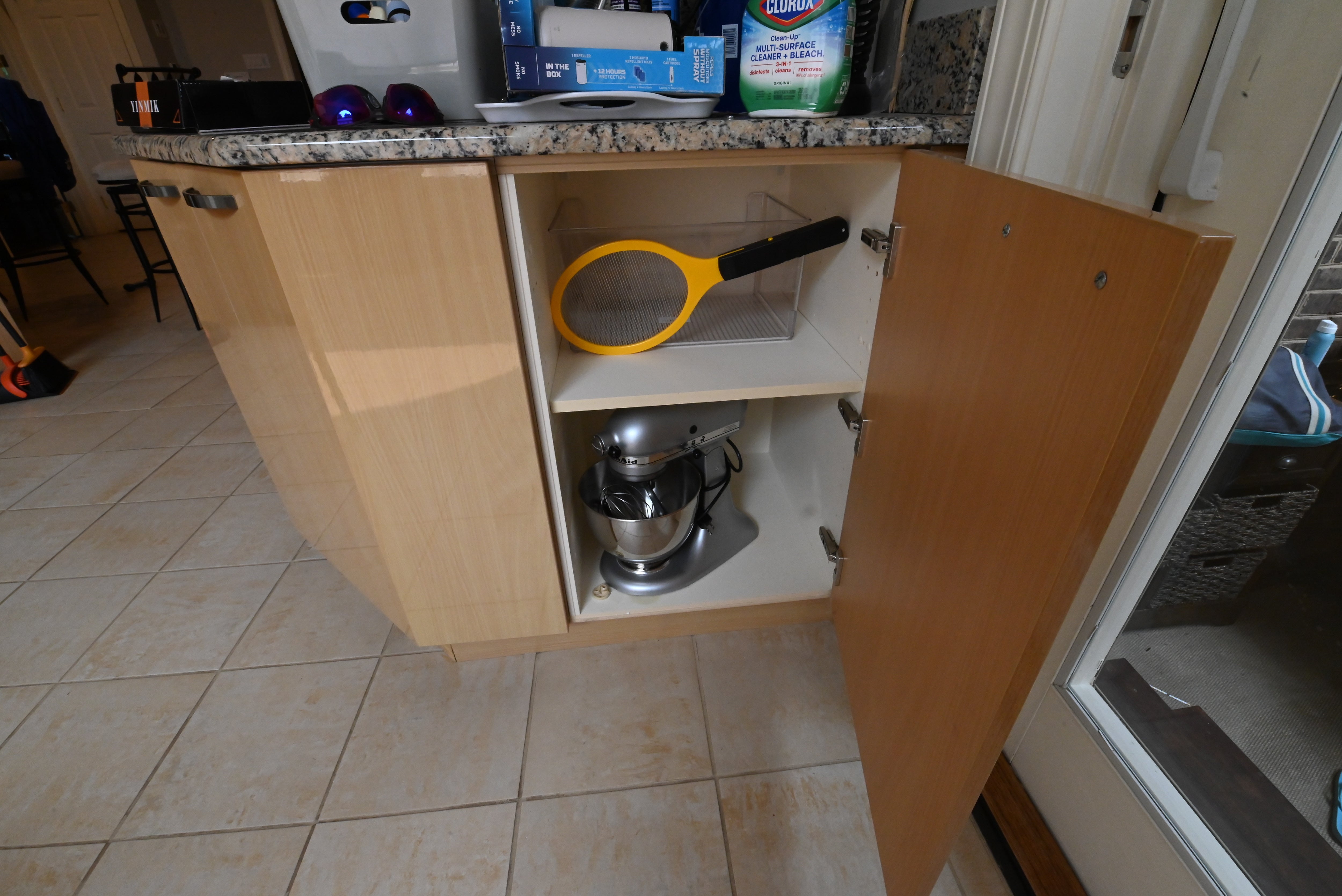 "The Copenhagen" Modern Light Oak Kitchen with Island & 48" Sub-Zero Refrigerator