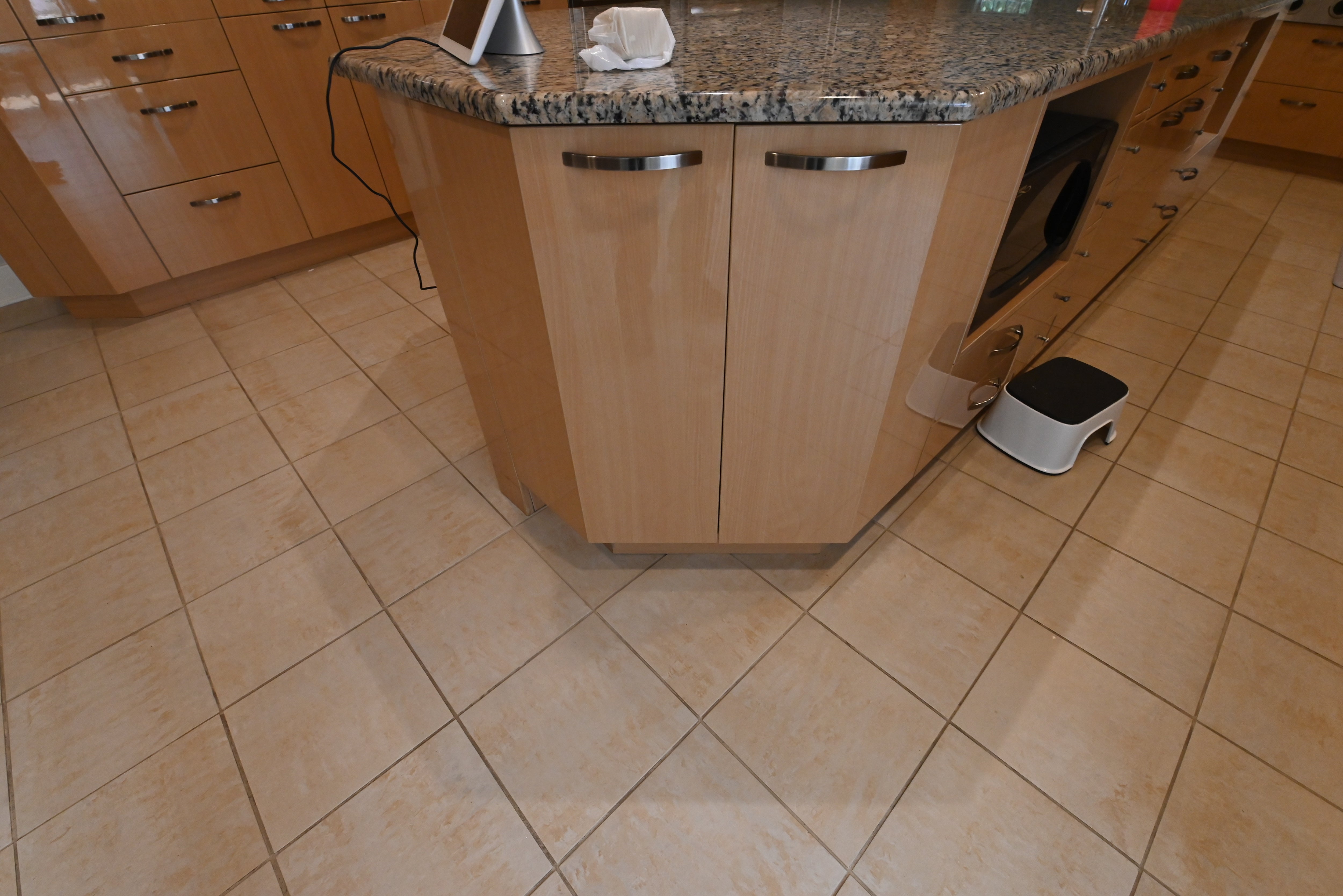"The Copenhagen" Modern Light Oak Kitchen with Island & 48" Sub-Zero Refrigerator