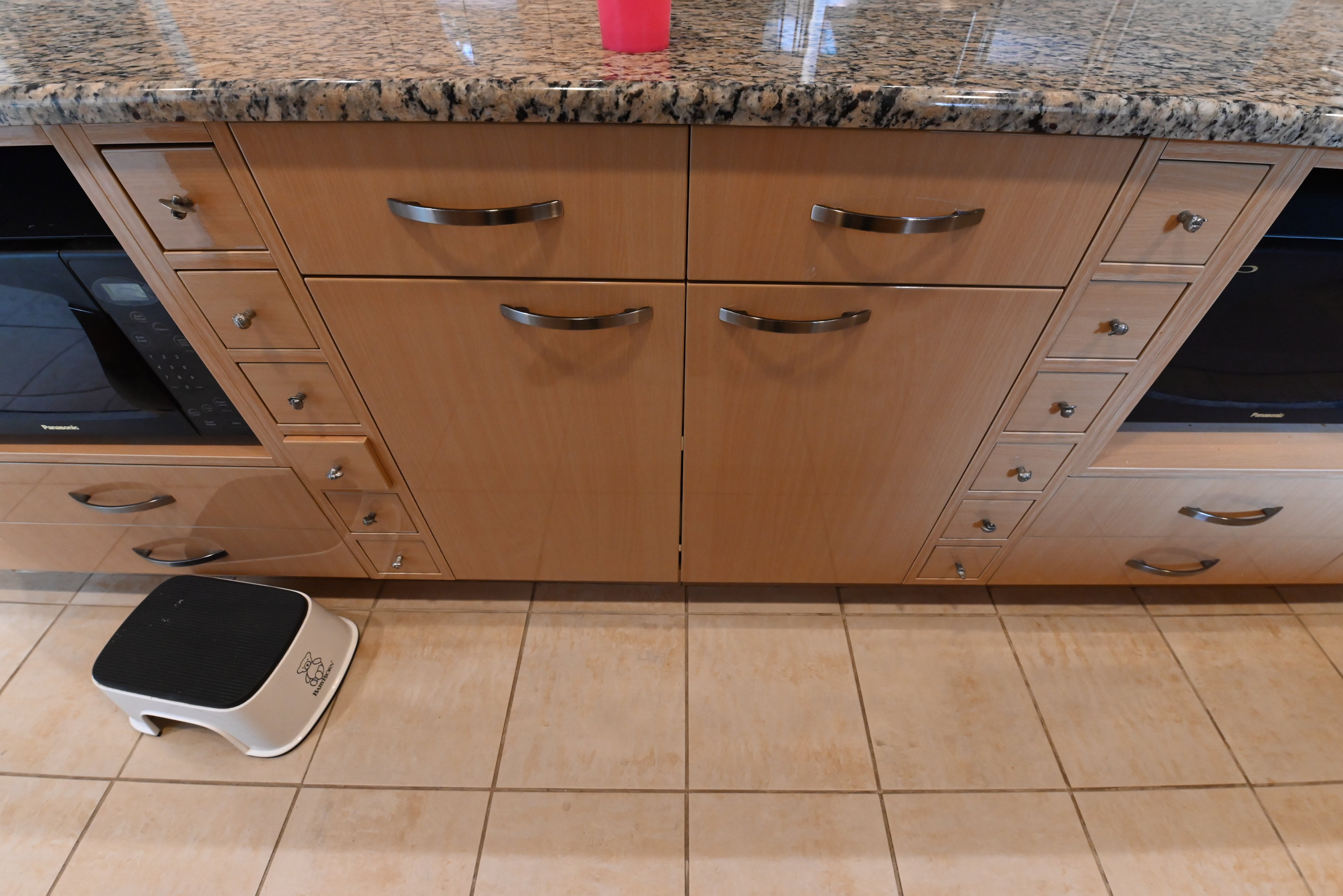 "The Copenhagen" Modern Light Oak Kitchen with Island & 48" Sub-Zero Refrigerator