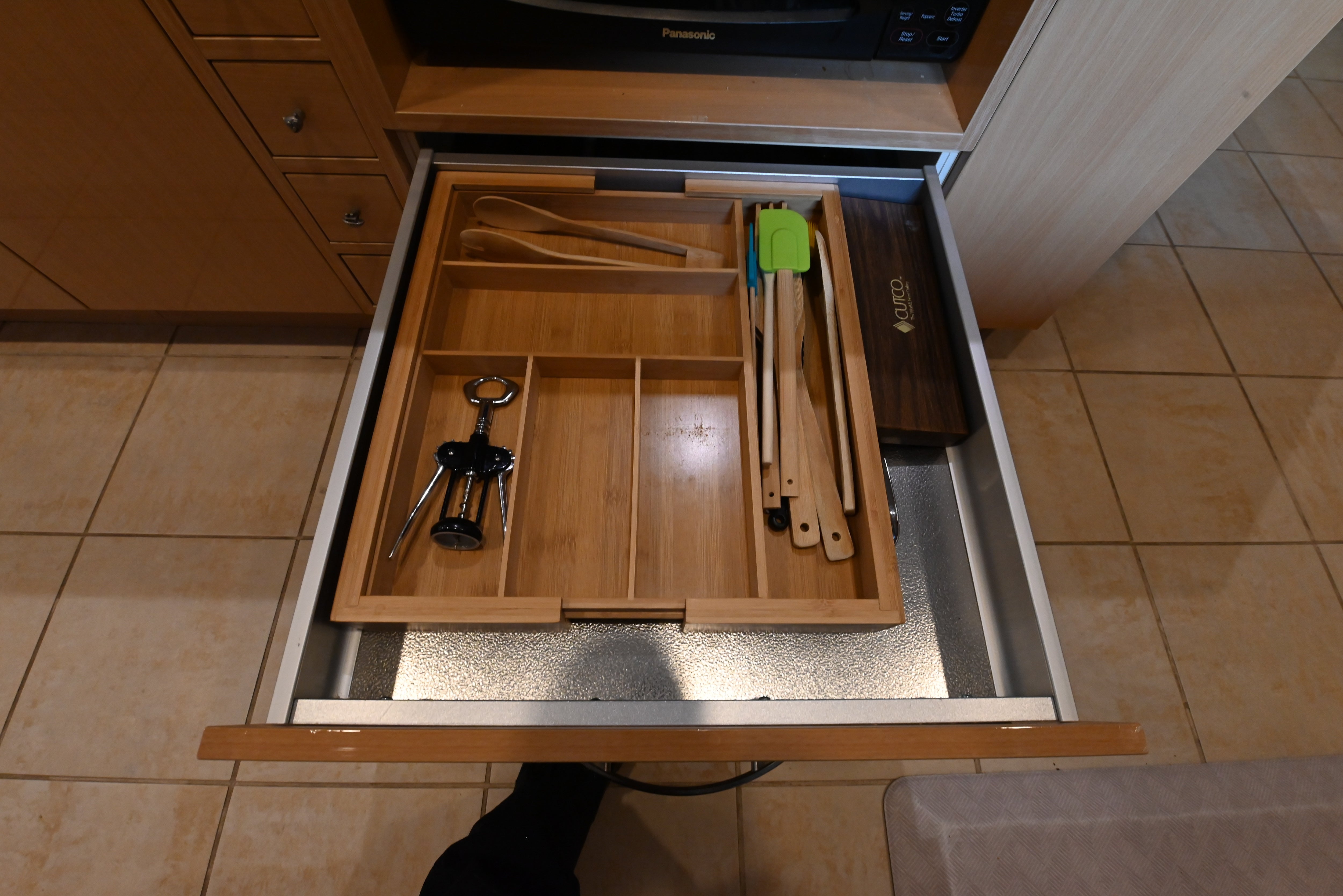 "The Copenhagen" Modern Light Oak Kitchen with Island & 48" Sub-Zero Refrigerator