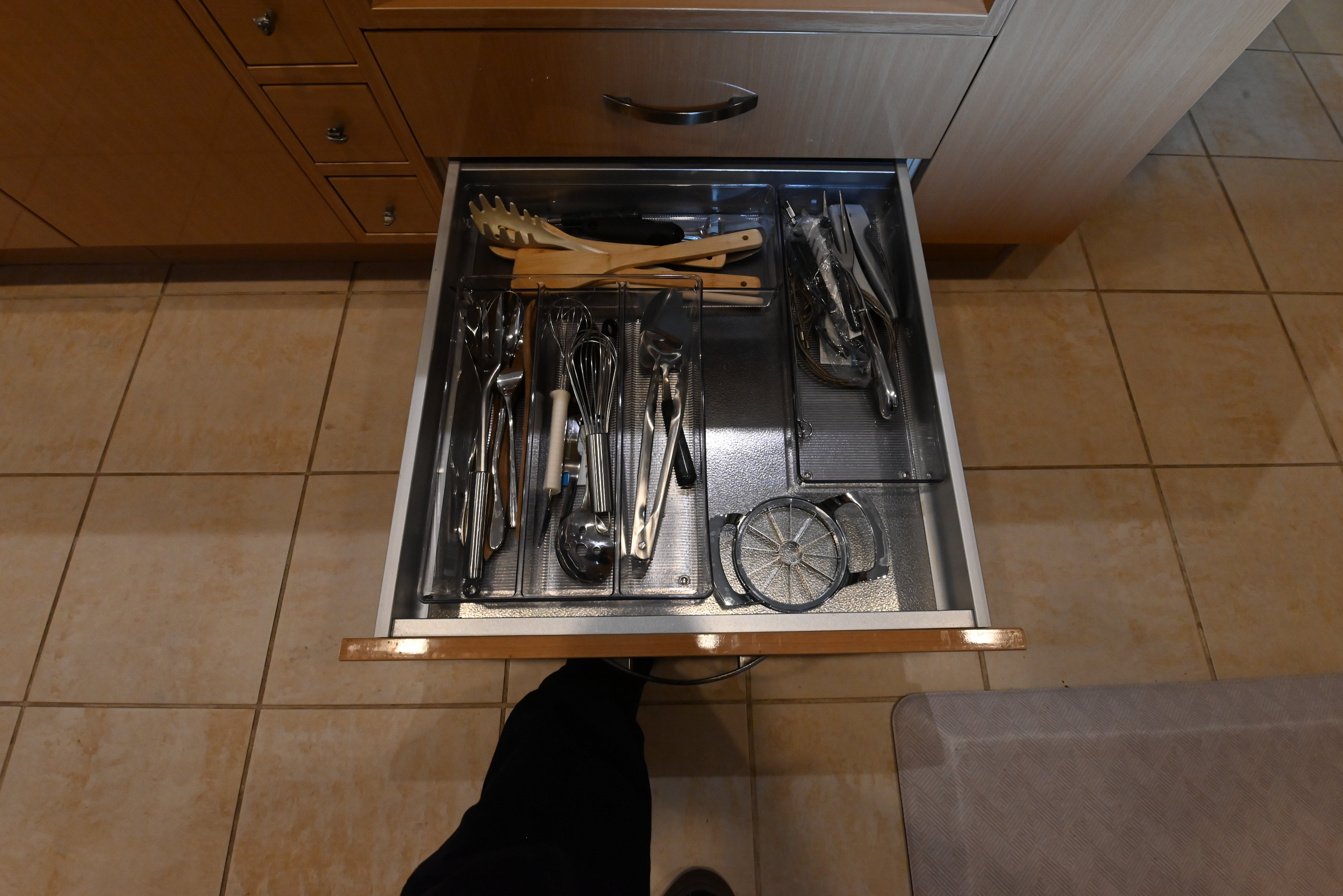 "The Copenhagen" Modern Light Oak Kitchen with Island & 48" Sub-Zero Refrigerator