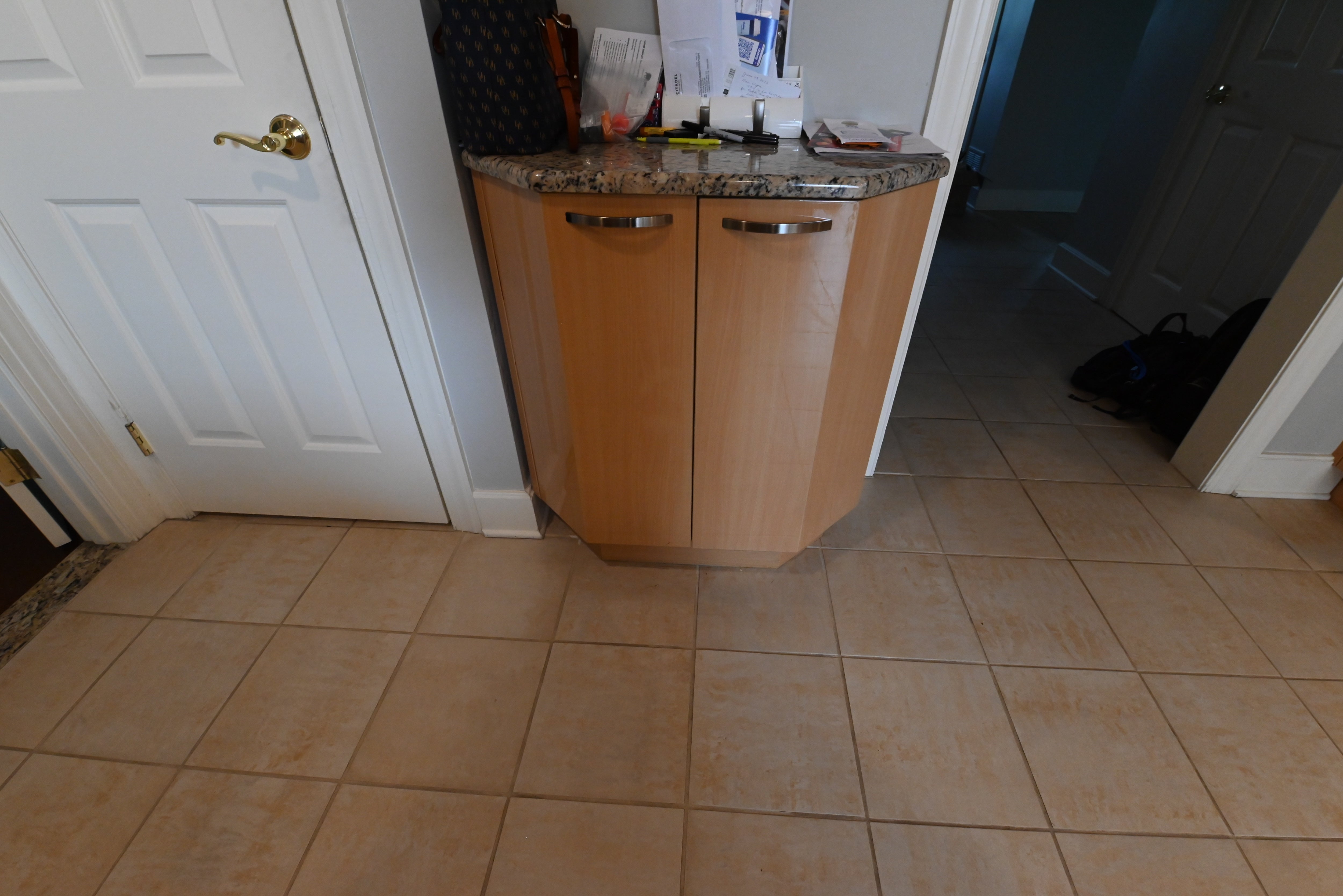 "The Copenhagen" Modern Light Oak Kitchen with Island & 48" Sub-Zero Refrigerator