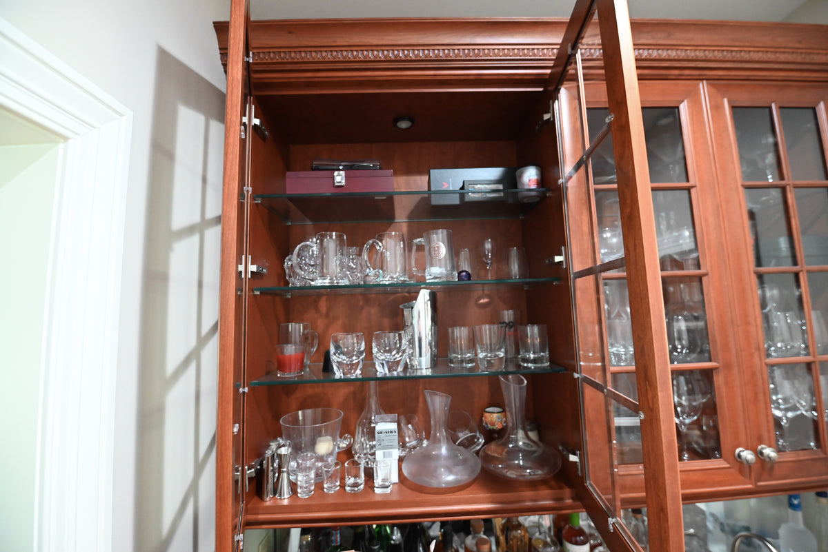 "The Arlington" Traditional Solid Cherry Wood Wet Bar