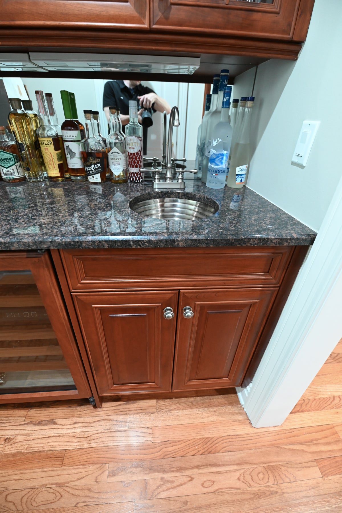 "The Arlington" Traditional Solid Cherry Wood Wet Bar