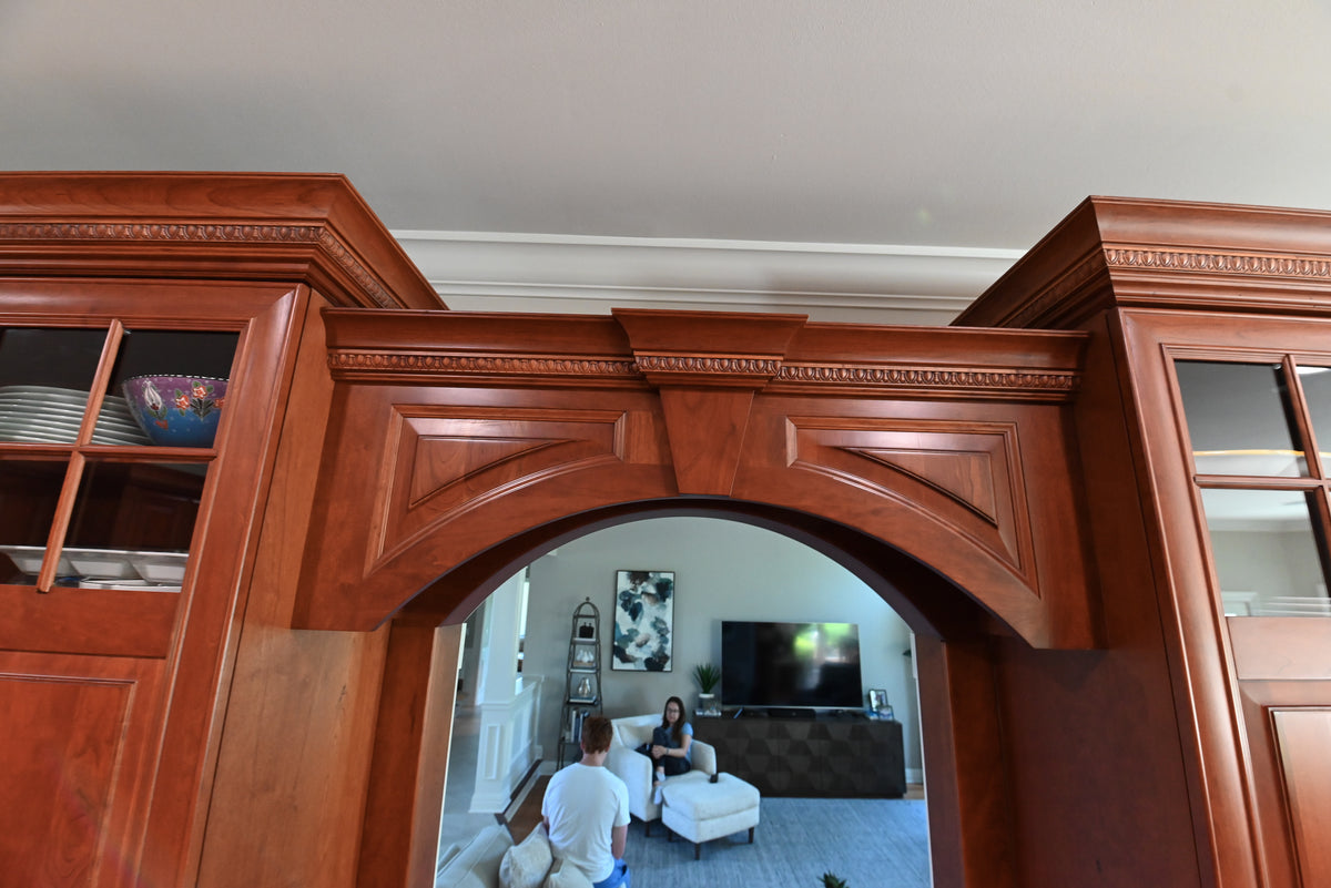 "The Arlington" Traditional Solid Cherry Wood Kitchen with Island