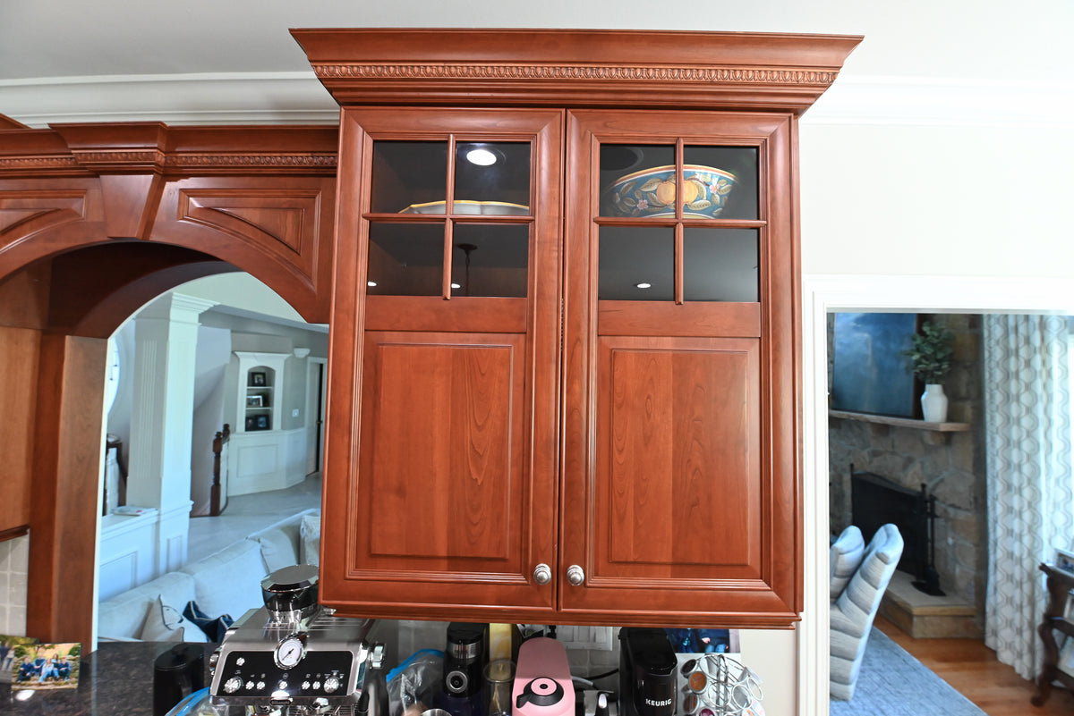 "The Arlington" Traditional Solid Cherry Wood Kitchen with Island